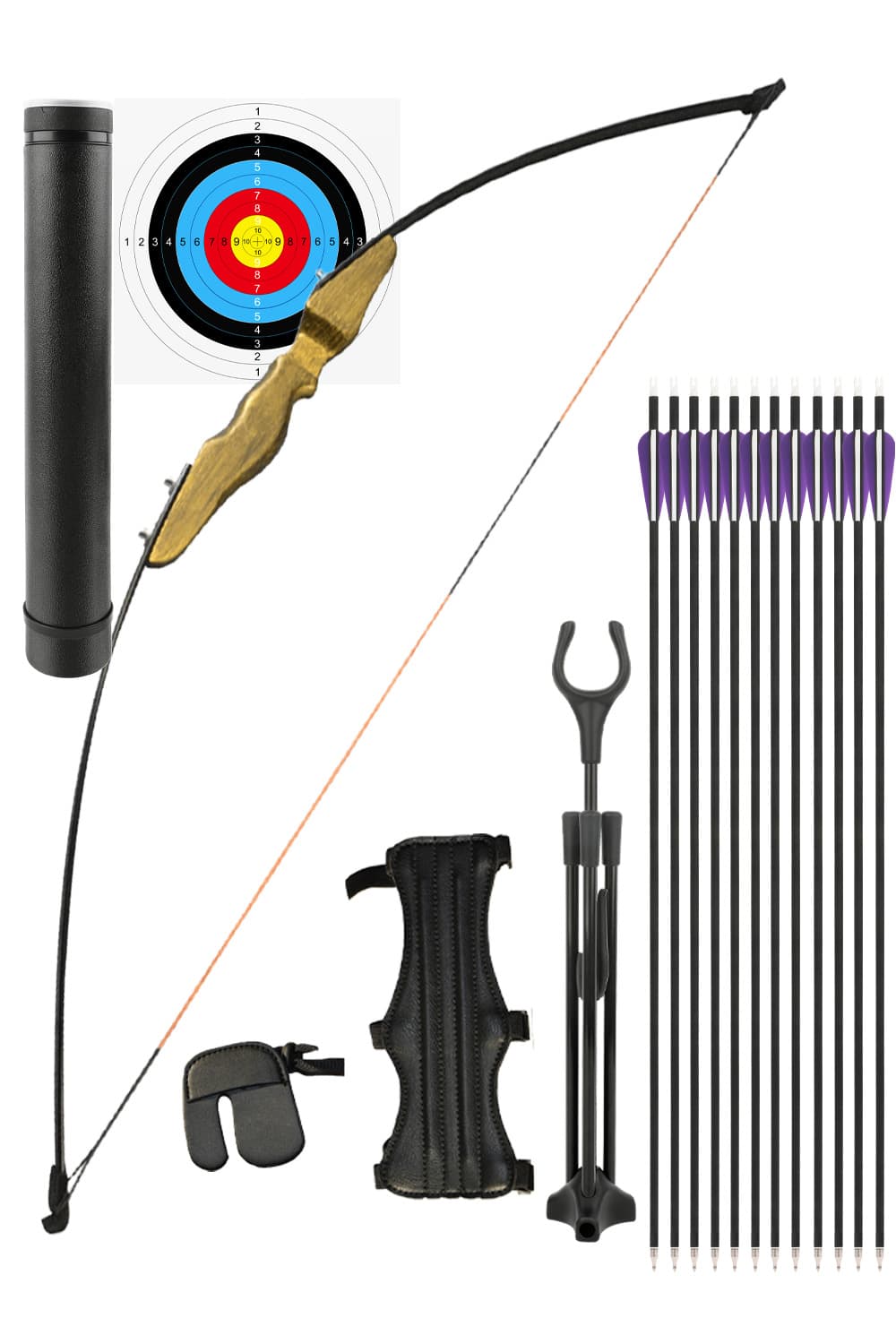 Lokearchery Straight Takedown Bow 30/40 lbs Target Shooting