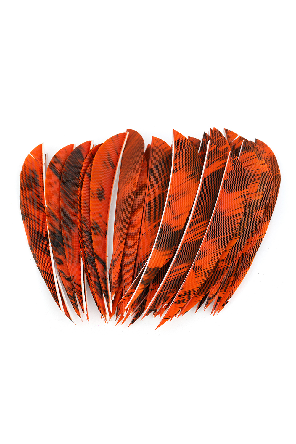 4/5" Teardrop Flame Real Feathers Archery Arrow Fletching - 50Pcs