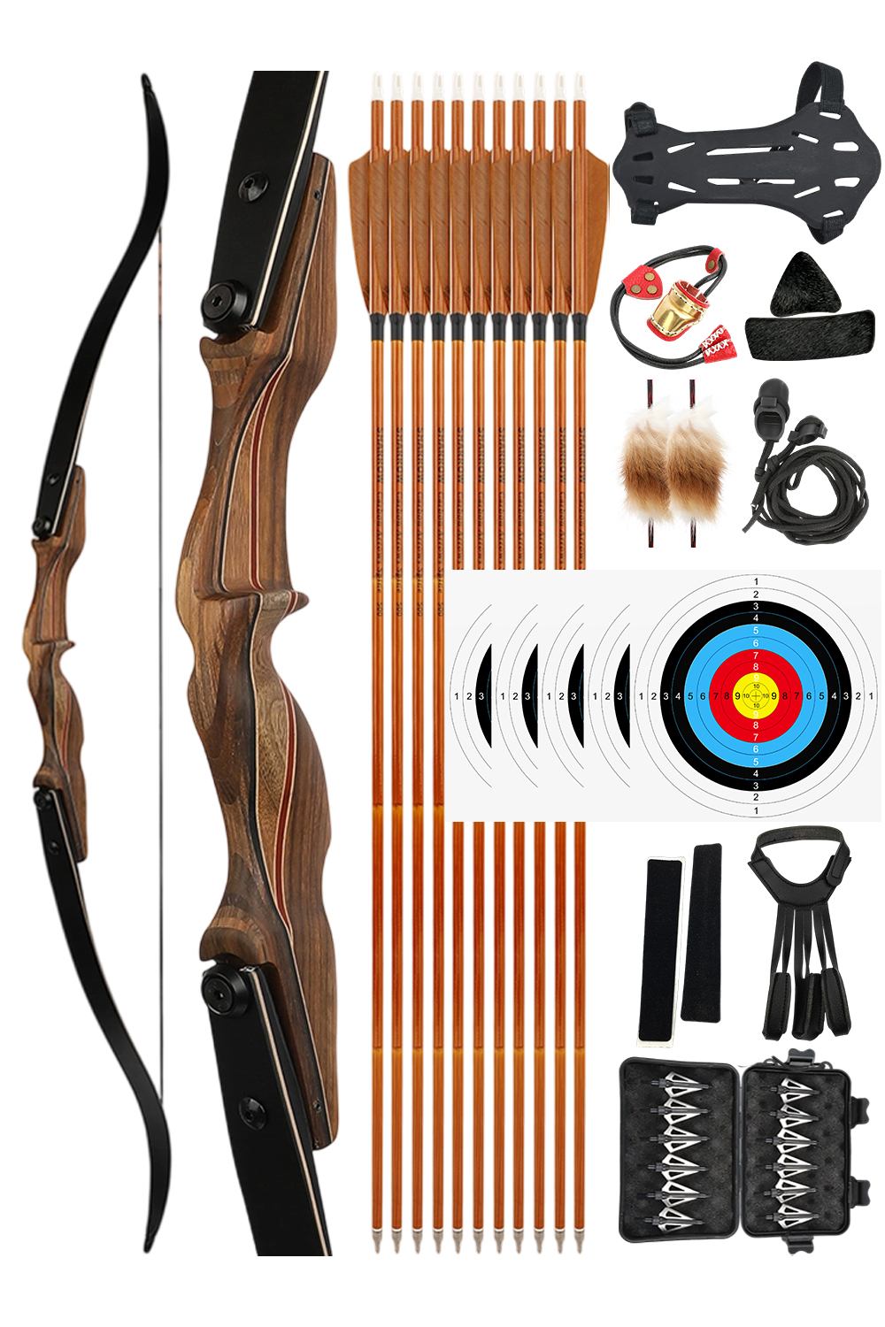 Kaimei 710 ILF 30-60Lbs Hunting Recurve Bow Set