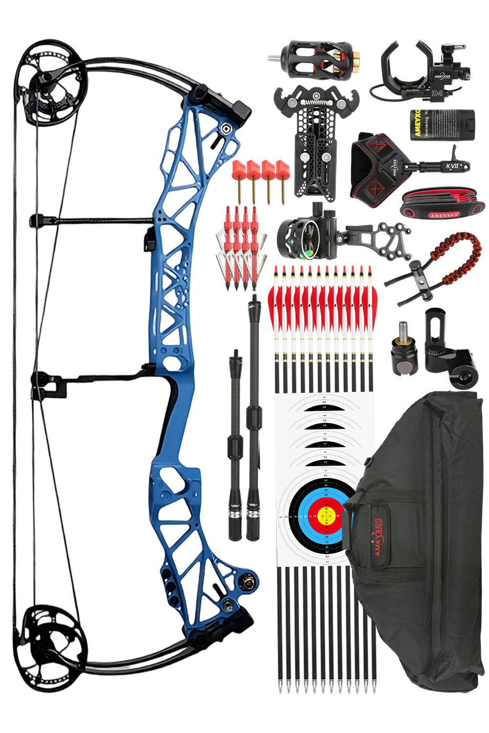AGS Chuan Yu 45-75Lbs Olympic Competition Dual-Purpose Compound Bow Set