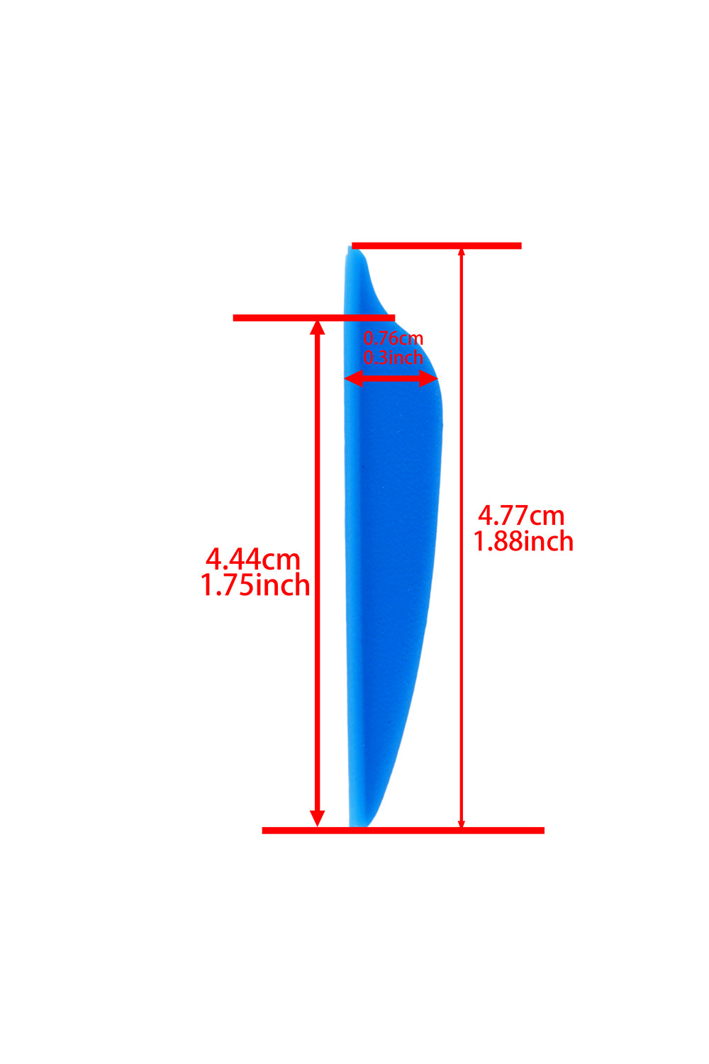 1.75 Inch Shield Rubber Arrow Vanes for Hunting & Target