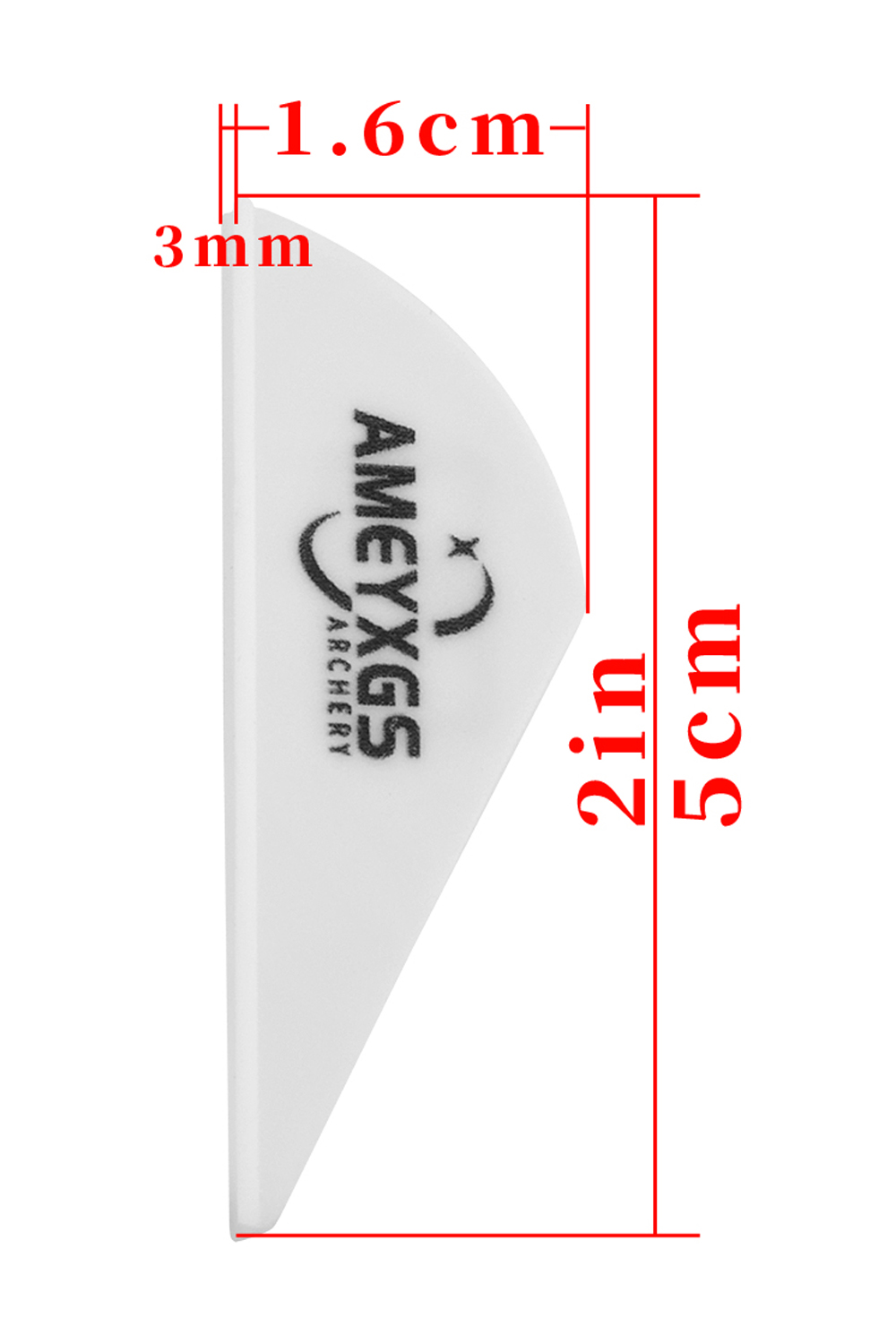 100Pcs 2" Solid Color Rubber Archery Feathers-Lokearchery