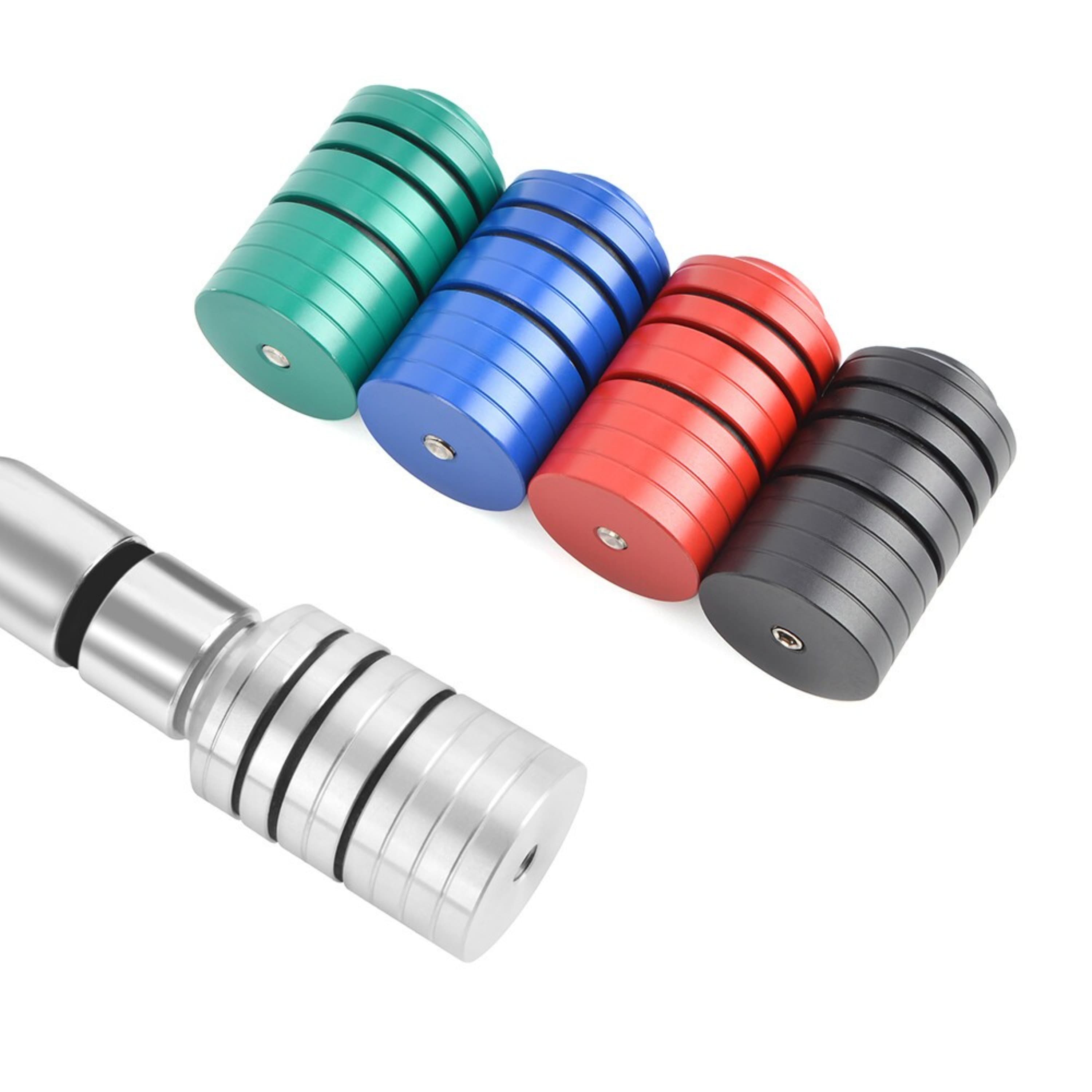 Archery Stabilizer Weight Set with 1oz, 2oz & 4oz Stainless Steel Weights