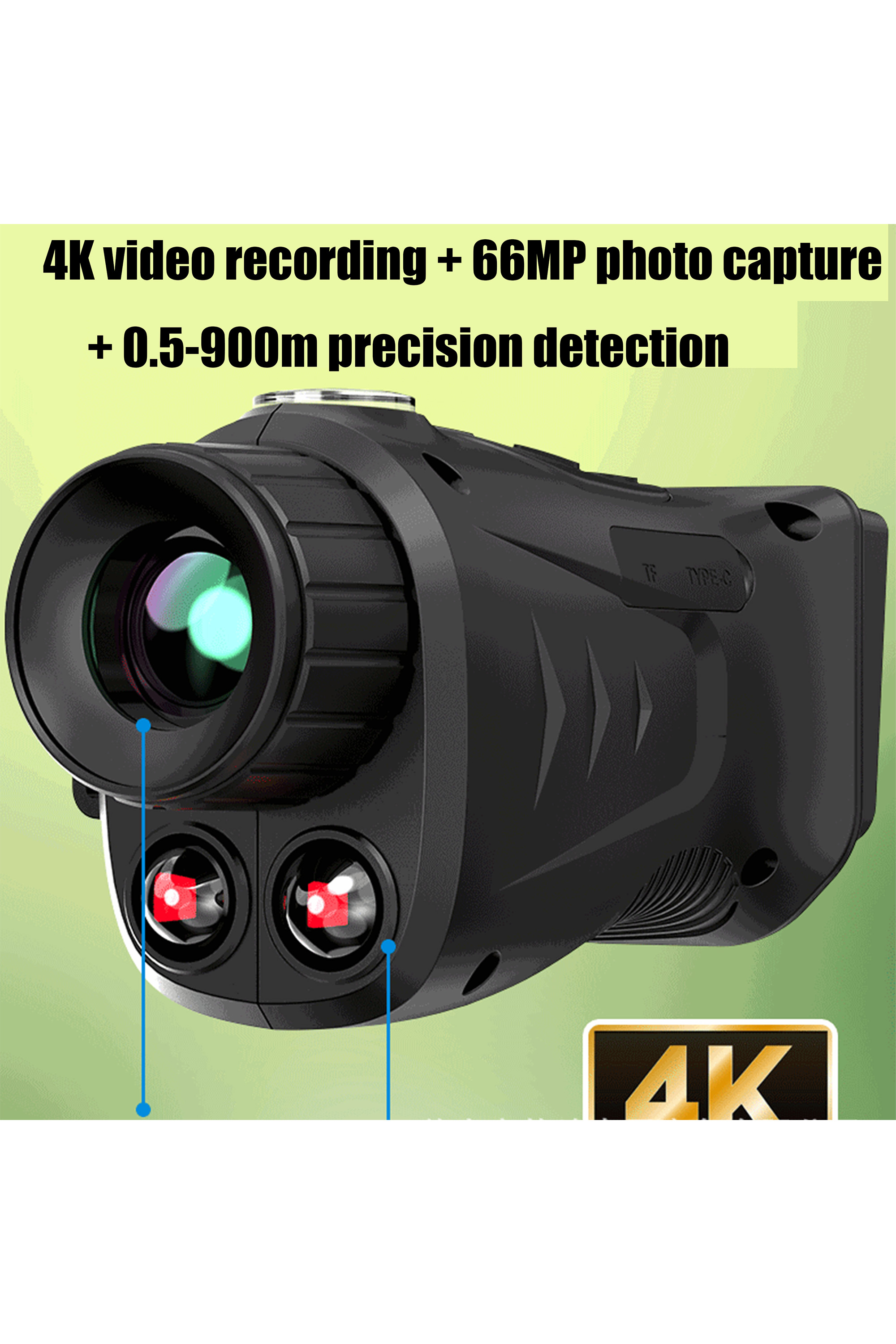 Digital Night Vision Monocular with Dual IR Recording Long Endurance