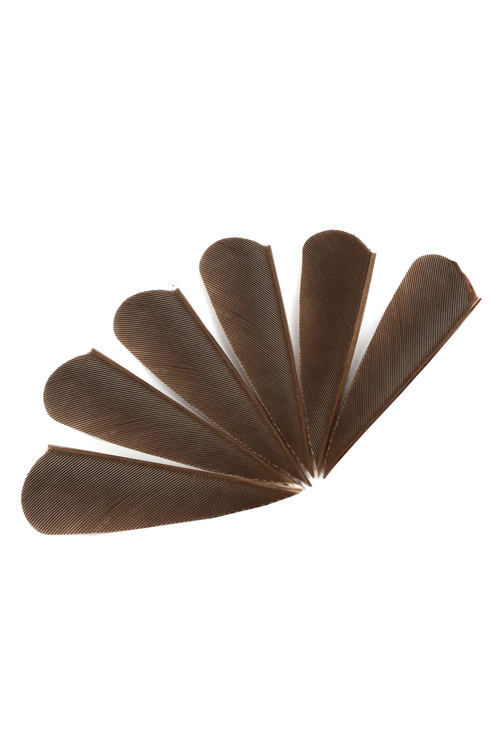 2 Inch Heart Shape Real Feather Archery Fletching-50Pcs