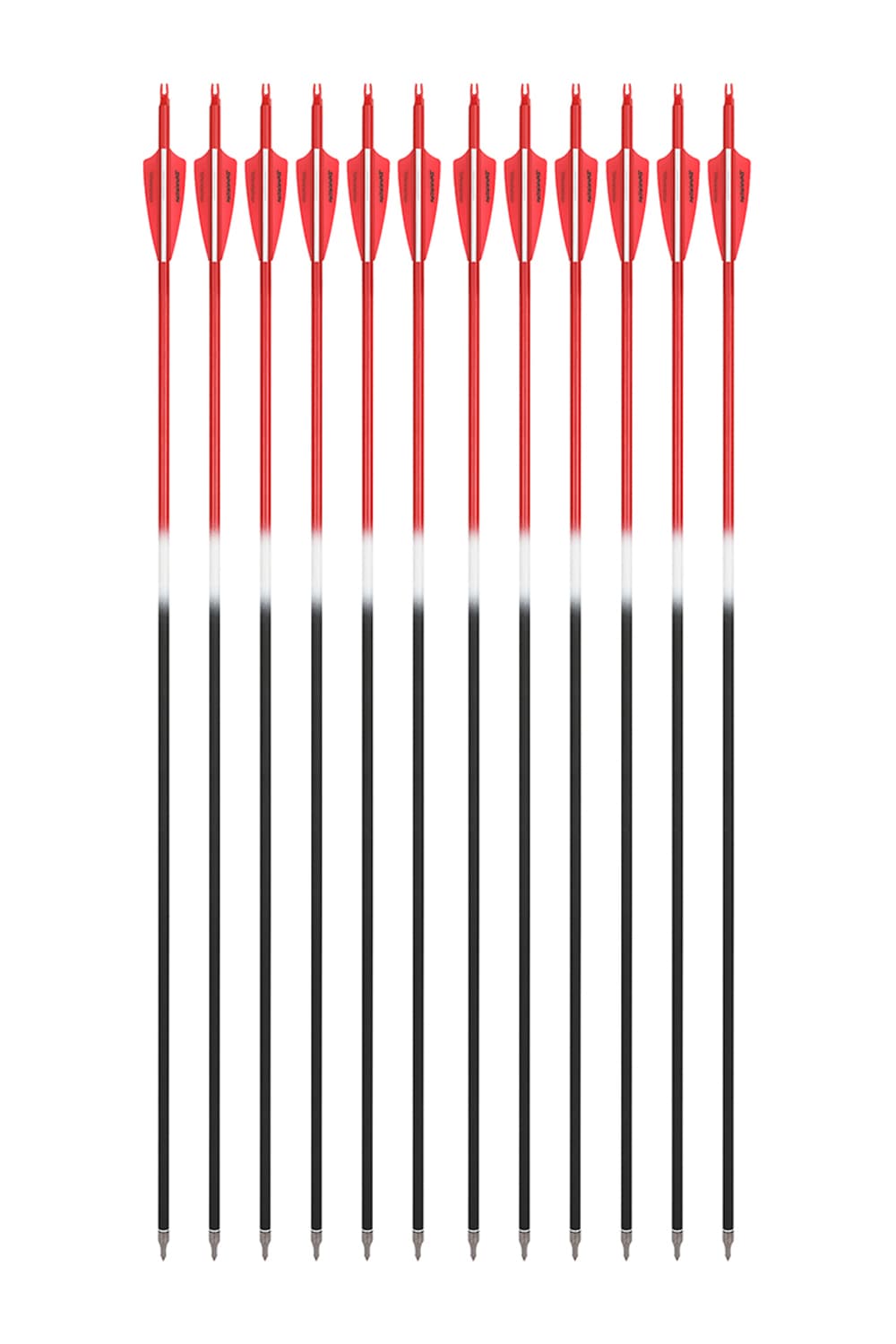 Sharrow 3" Half Color Rubber Feather 500 Spine Hybrid Arrows-Lokearchery