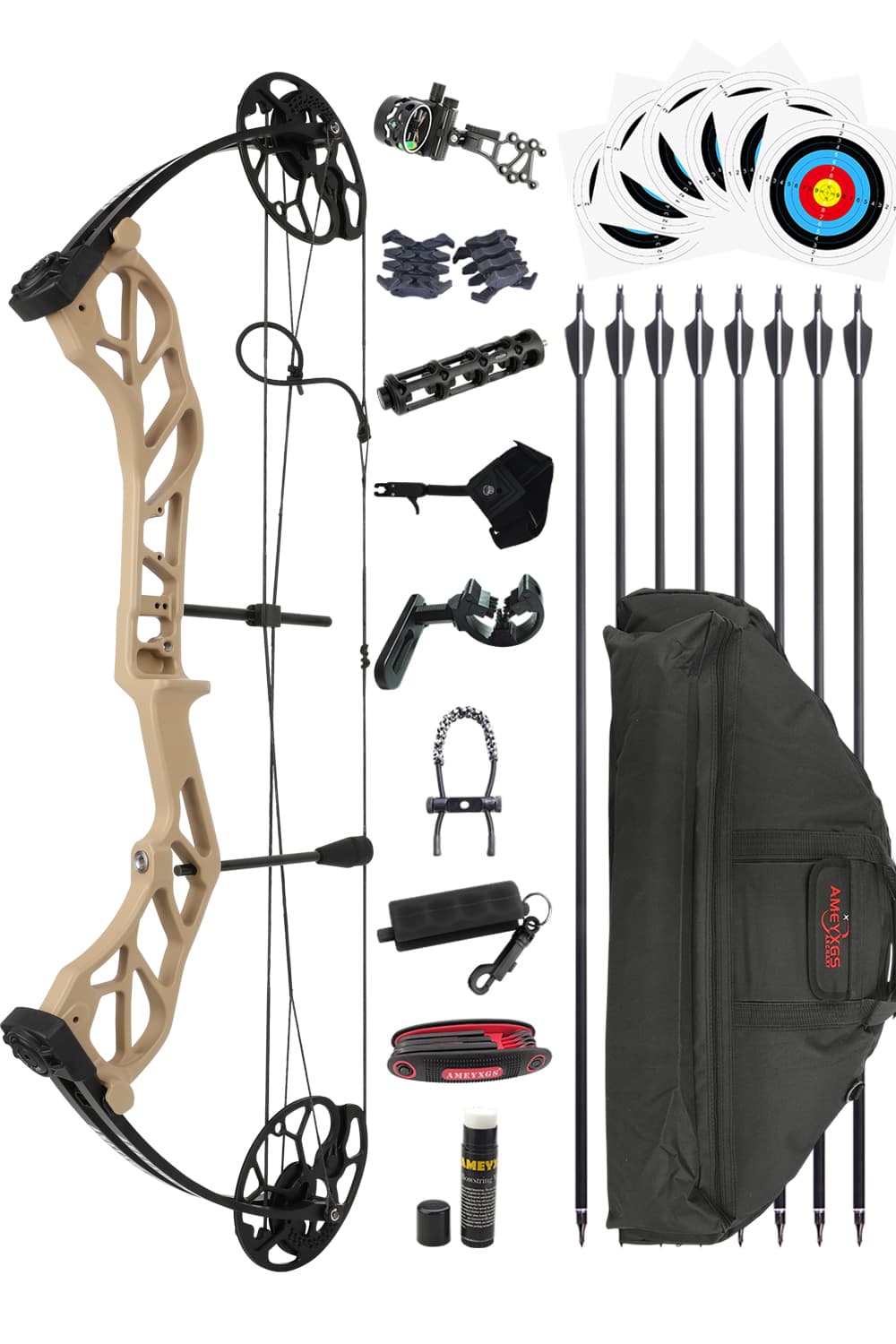 Ameyxgs E8 19-70Lbs Archery Hunting Compound Bow Set-Lokearchery