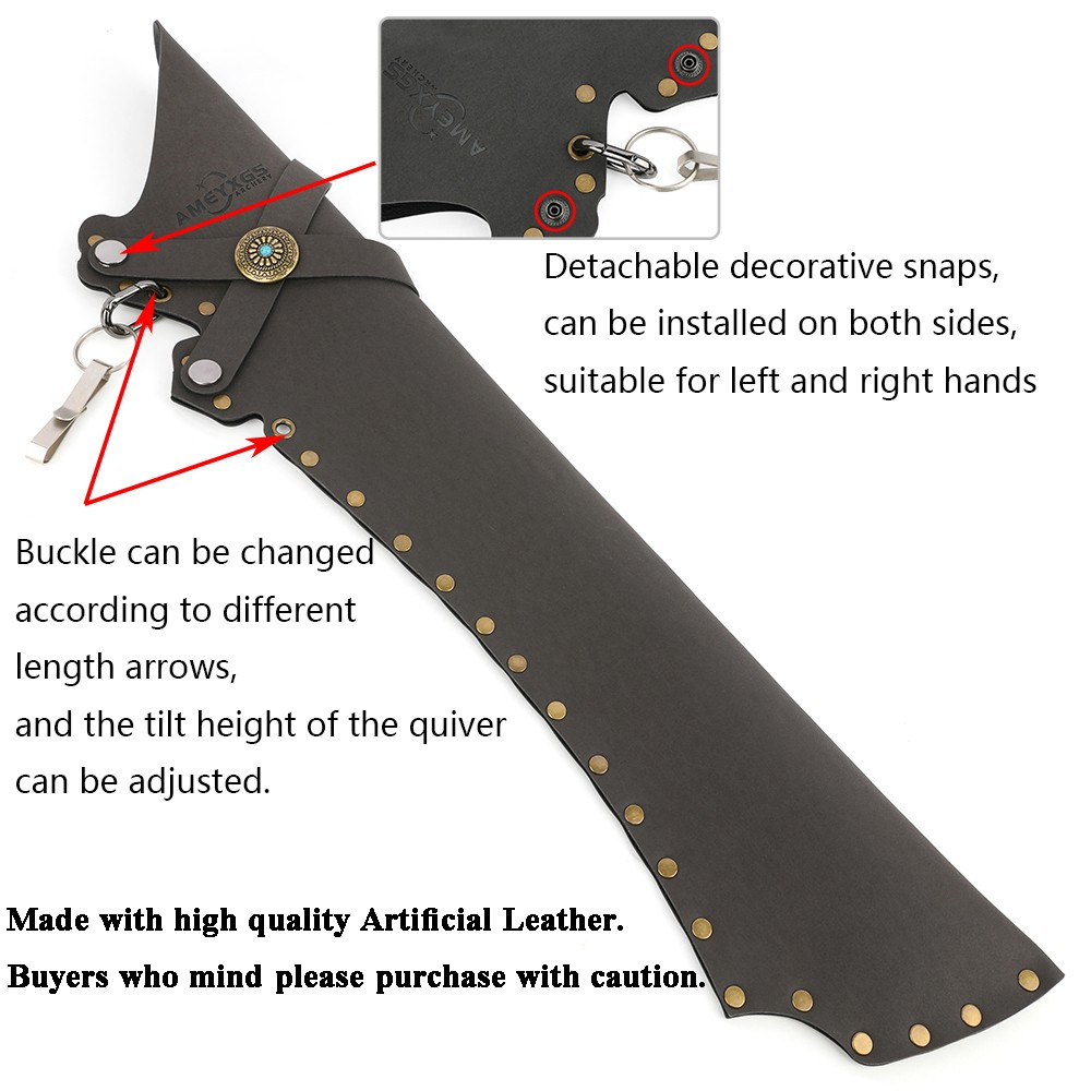 Ameyxgs Medieval Vintage Leather Quiver