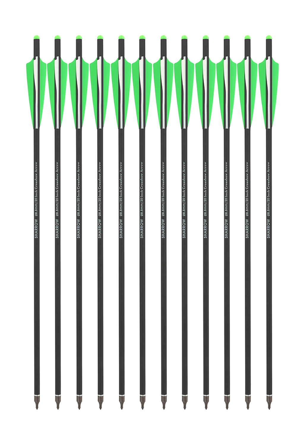 Sharrow 4" Shield Shaped Rubber Feather Crossbow For Hunting-Lokearchery