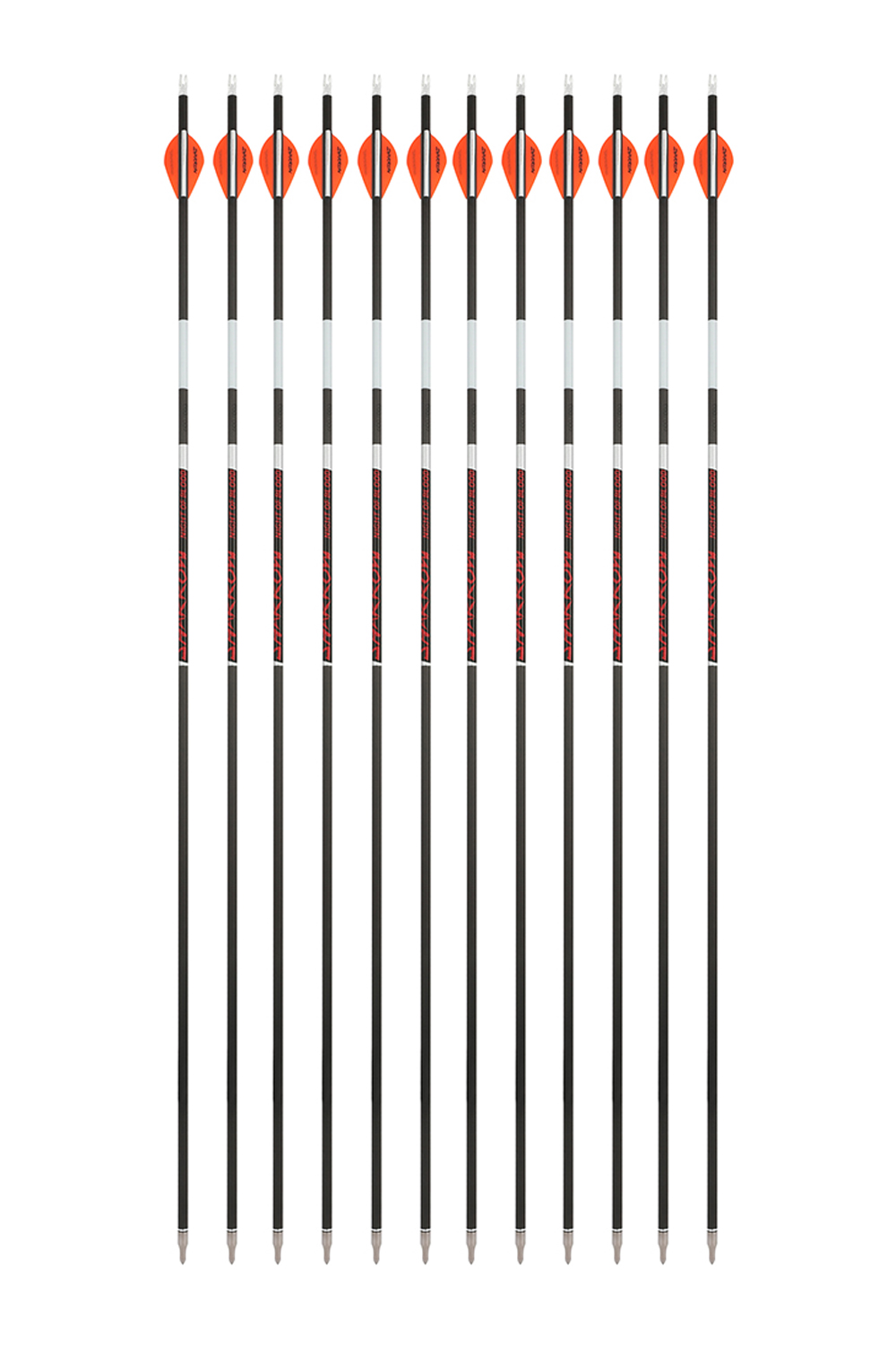 Sharrow 32" Blazer Feathered Pure Carbon Arrows-Lokearchery