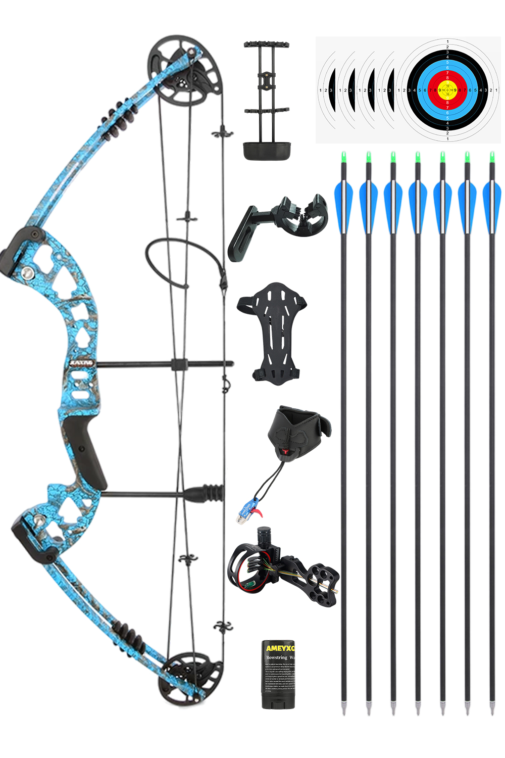 Junxing M131 30-55Lbs Archery Compound Bow Hunting Set-Lokearchery