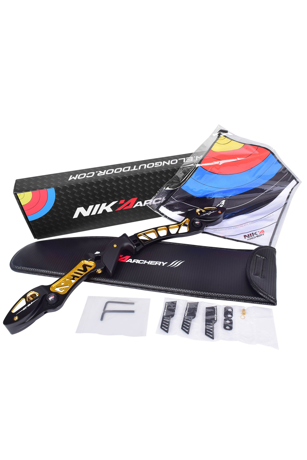 Nika ET-15A Stellar 25inch ILF CNC Recurve Bow Riser-Lokearchery