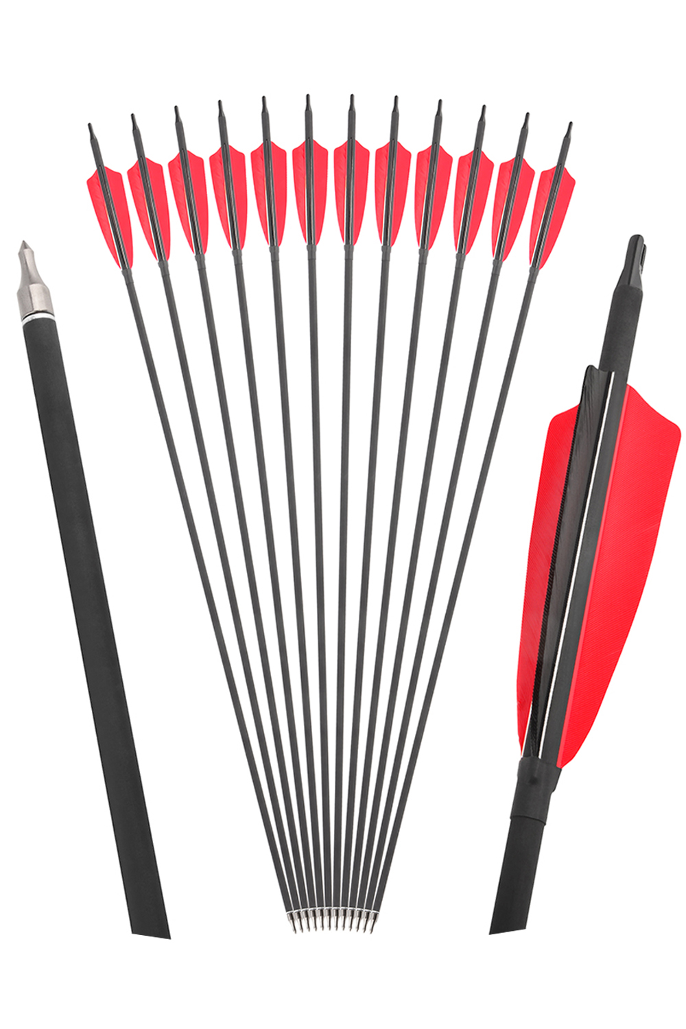 Sharrow 500 Spine Archery Hunting Real Feather Carbon Arrow