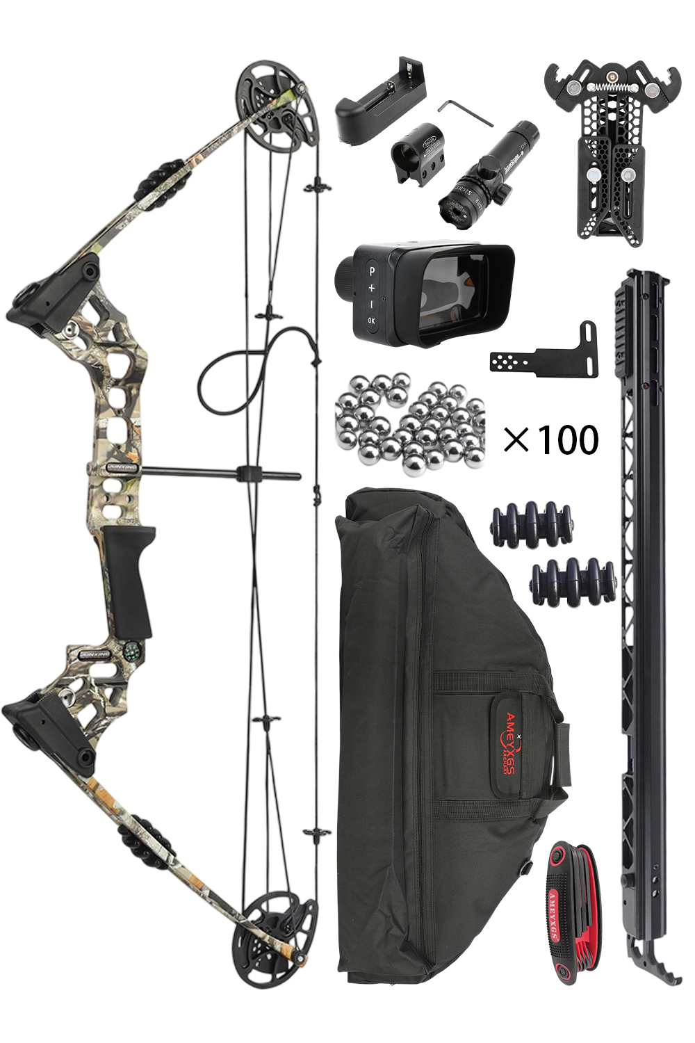 龍*虎様 キャンプ用品セット Compound Bow Junxing Dragon X8 Semi-Automatic Hunting