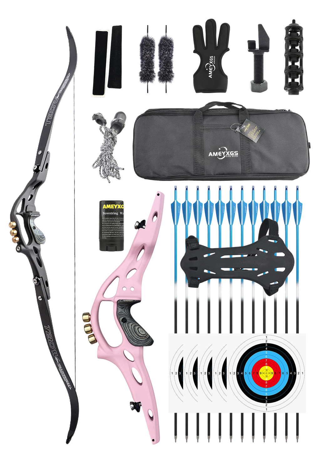  Junxing B1 30-60Lbs ILF Archery Hunting Recurve Bow Set
