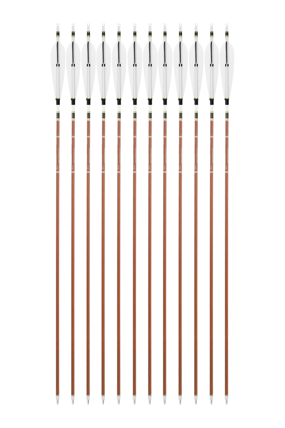 31" Sharrow Wood Grain ID6.2mm Pure Carbon Arrow