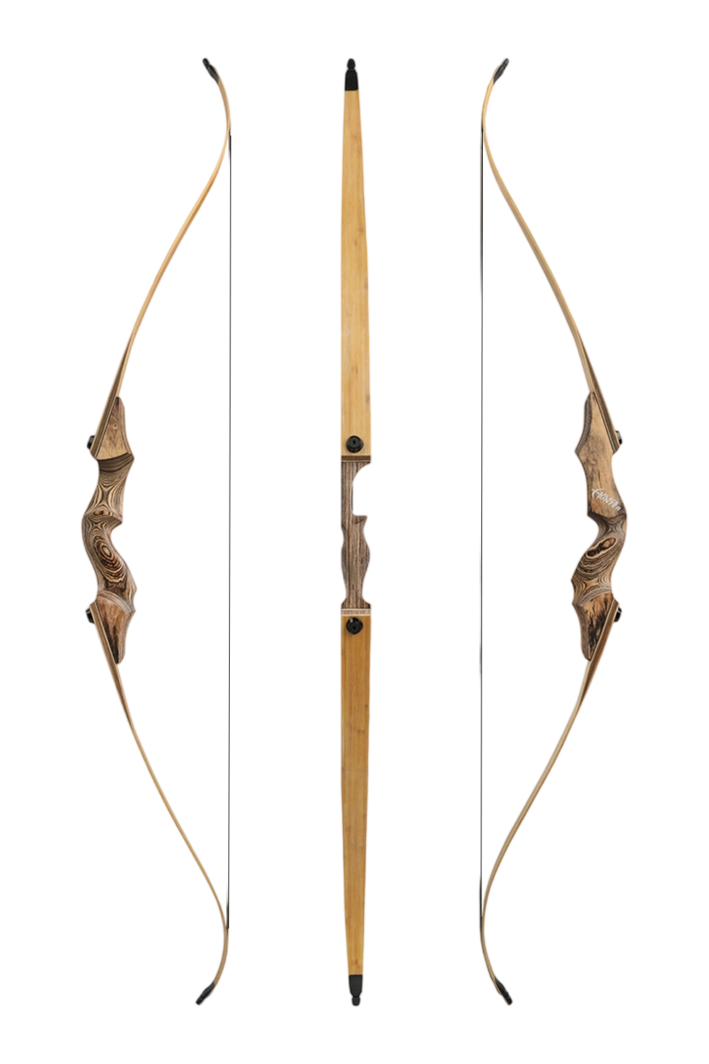 Black Hunter 20-60Lbs RH LH Archery Hunting Recurve Bow Set