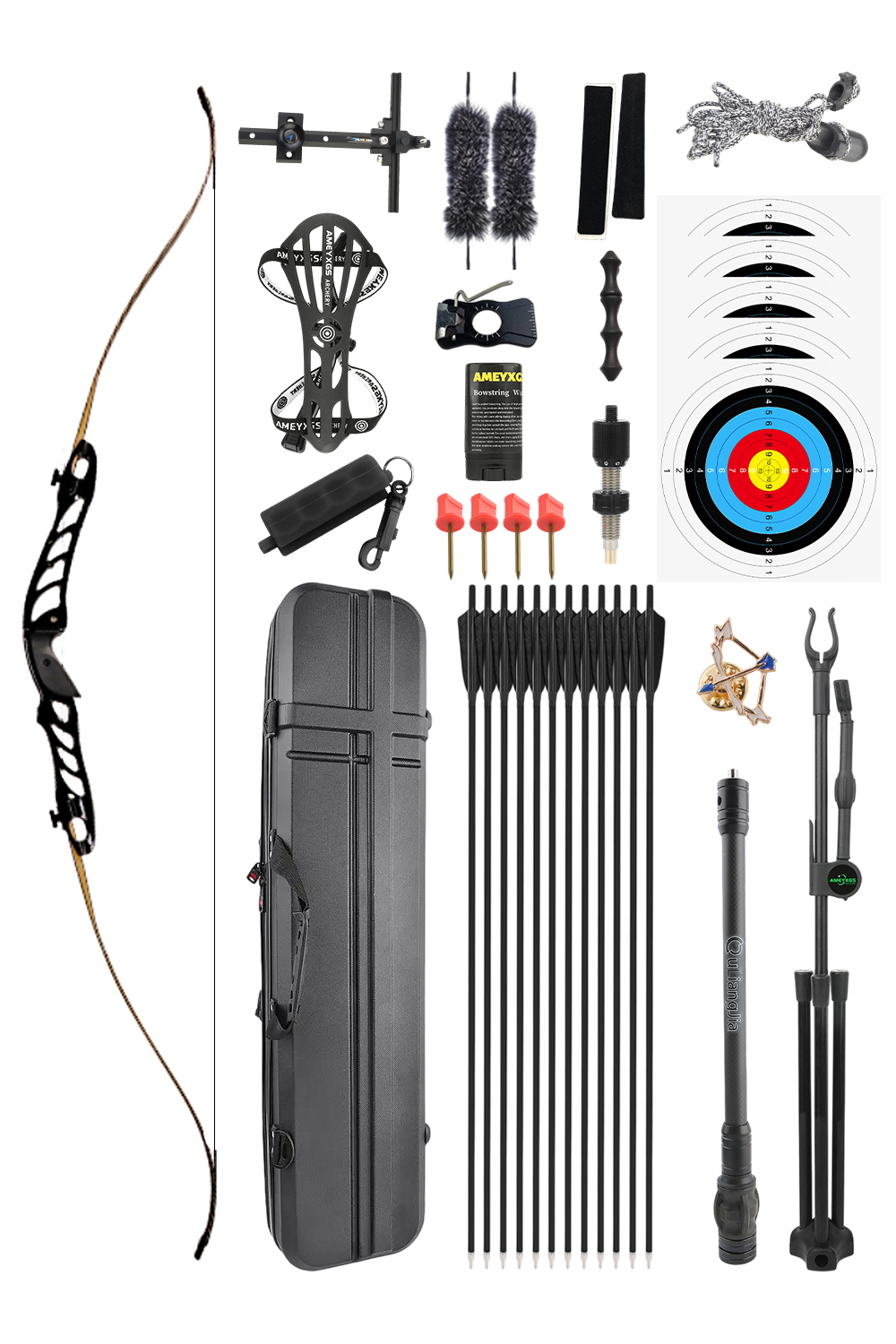Cupid F1 18-38Lbs Exploration Competition Professional Recurve Bow Set