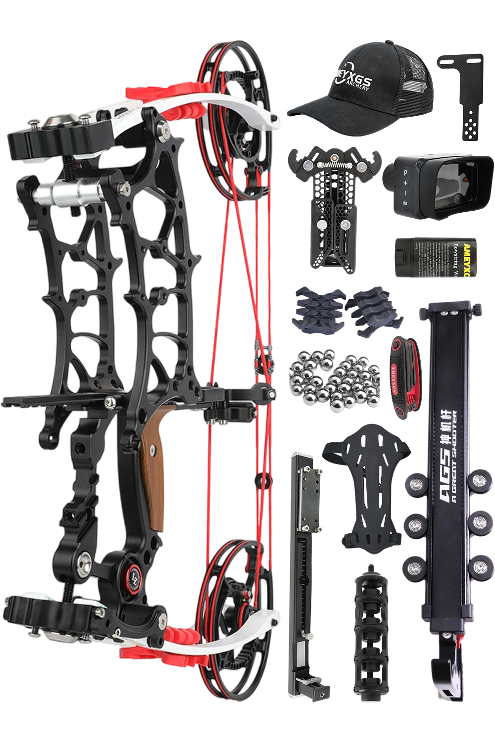 Compound Bow Tuolu30-75Lbs Vehicle-Mounted Hunting Compound Bow Set