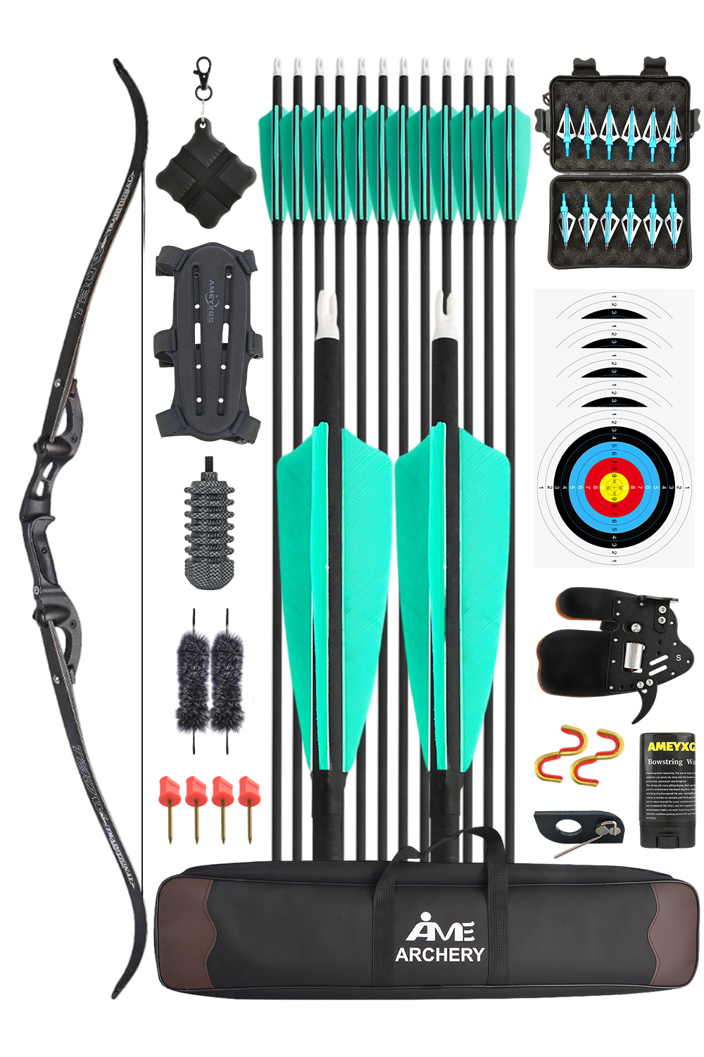 Junxing H3 25-60Lbs CNC Hunting Takedown Recurve Bow