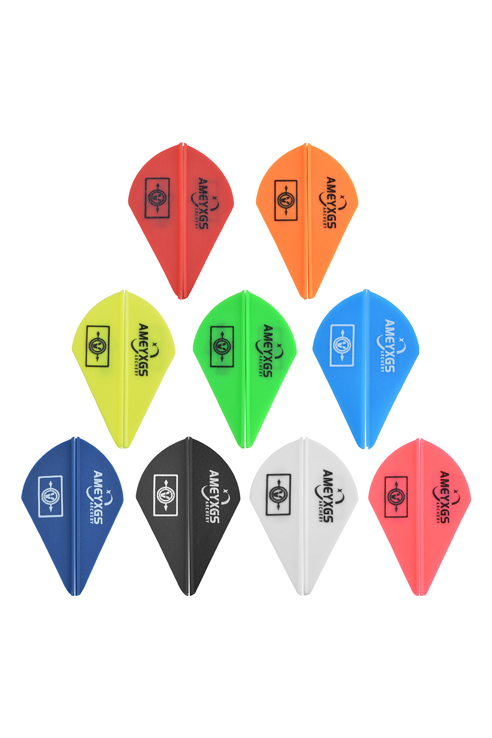 2" Rubber High Speed Archery Fletching for Hunting & Target