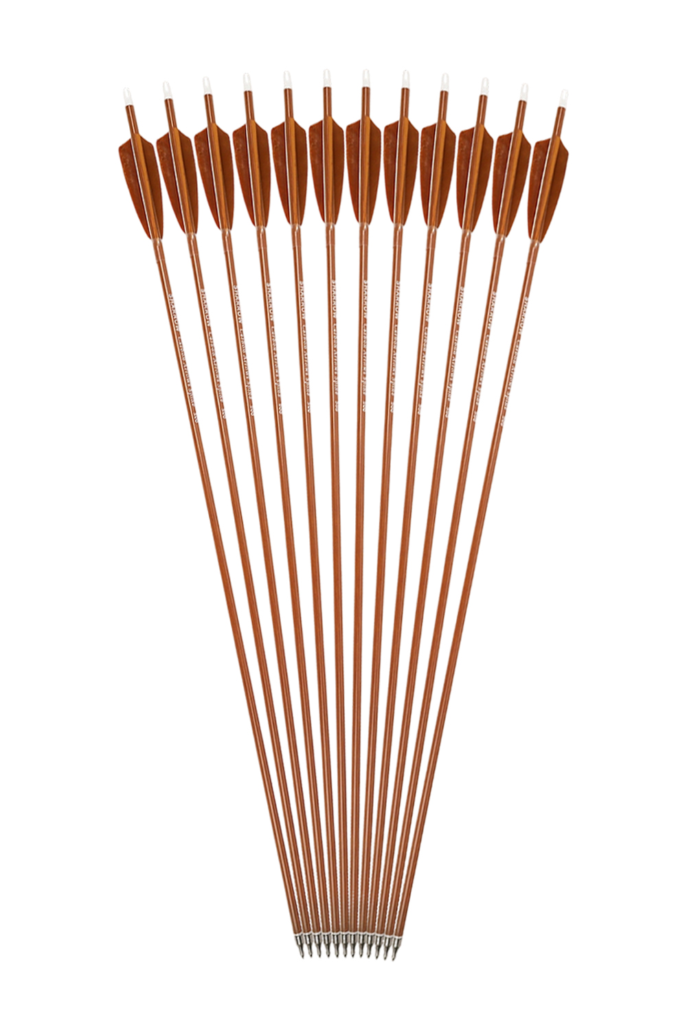 Sharrow 30 inch Archery ID 6.2mm Wood Grain Carbon Arrows