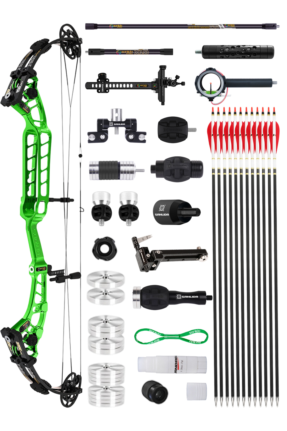 Sanlida 40″ ATA Hero 10 ΙΙ 30-70Lbs Target Compound Bow Kit