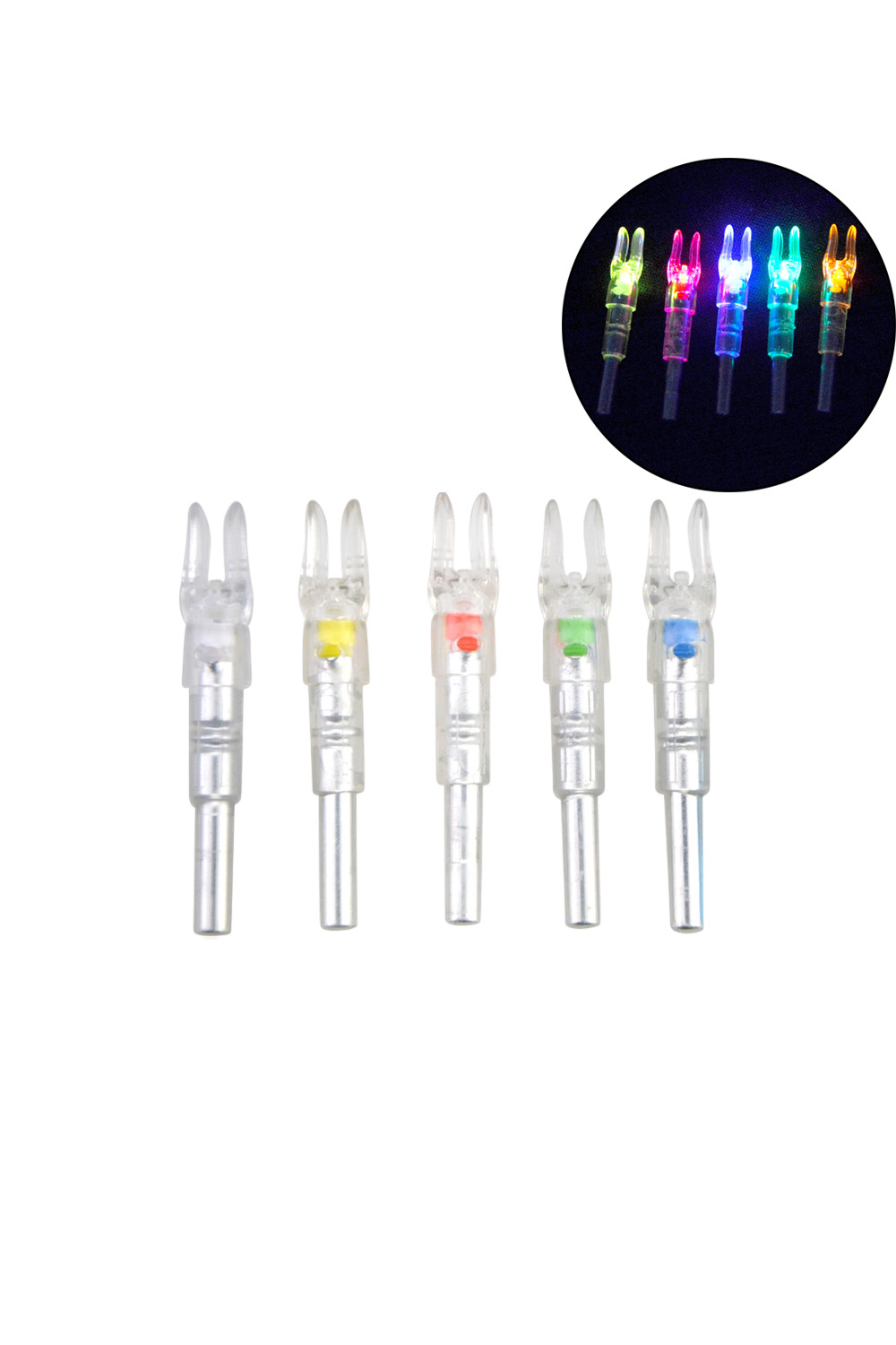 Lokearchery 4.9cm Auto On/Off LED Lighted Arrow Nocks