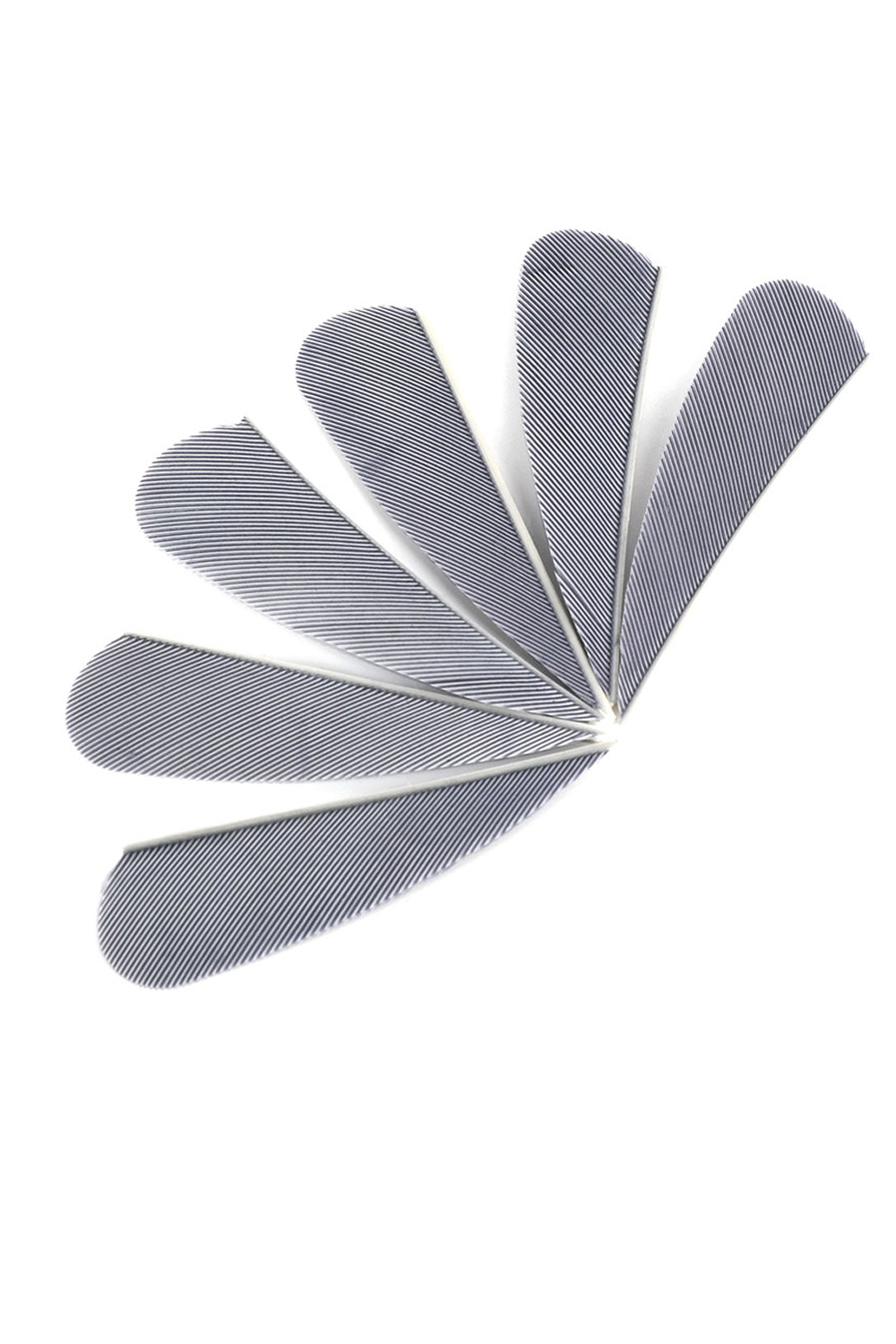 2 Inch Heart Shape Real Feather Archery Fletching-50Pcs