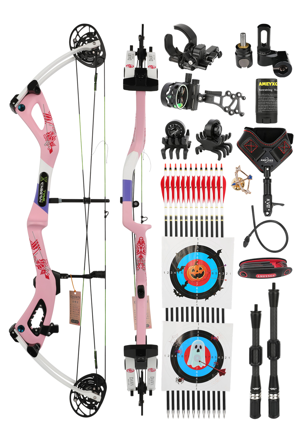 Sheng Suan DAWN Archery X6 0-70Lbs Carbon Fiber Hunting Compound Bow