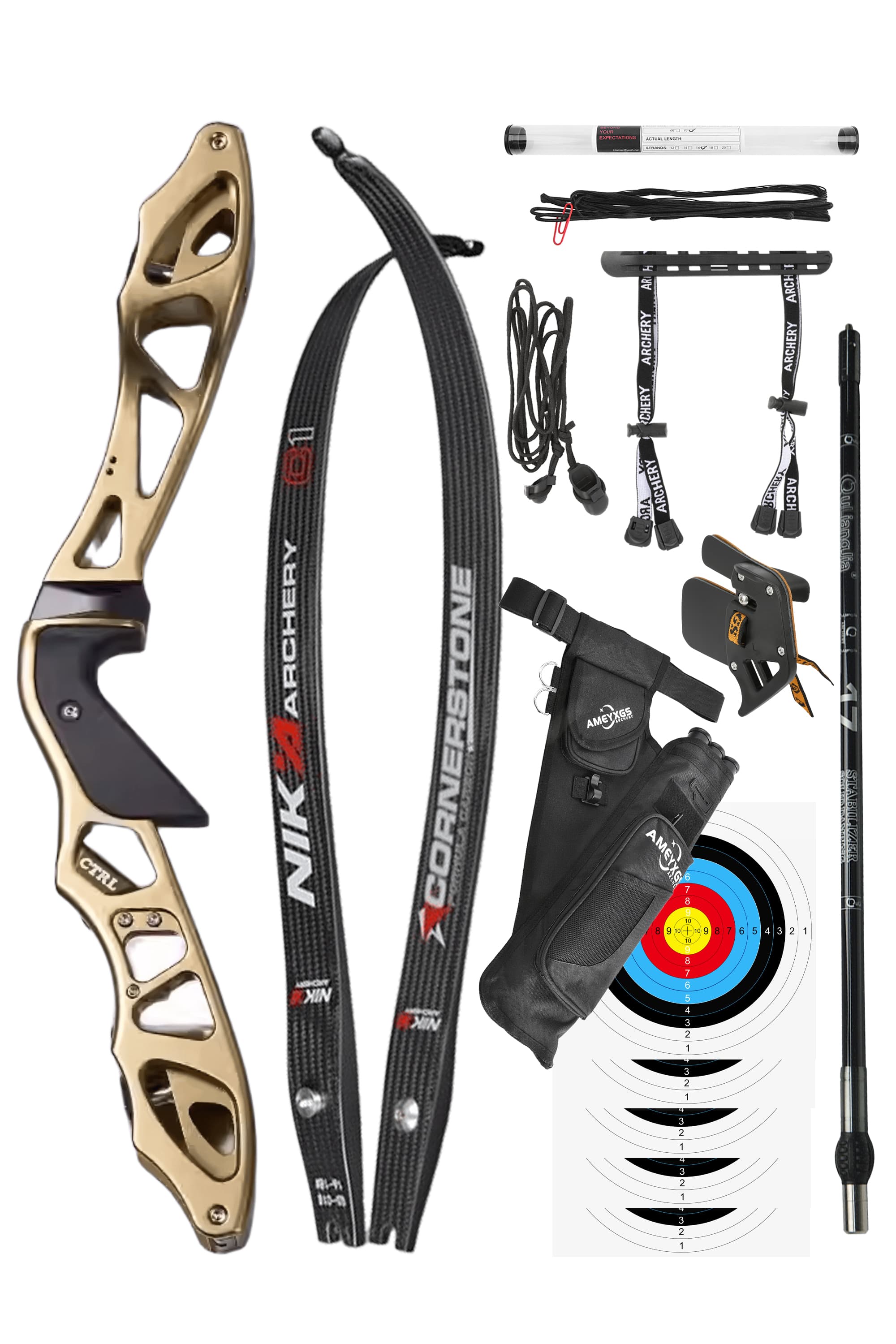 16-56lbs ILF Recurve Bow Kit CHN Riser Carbon Limbs