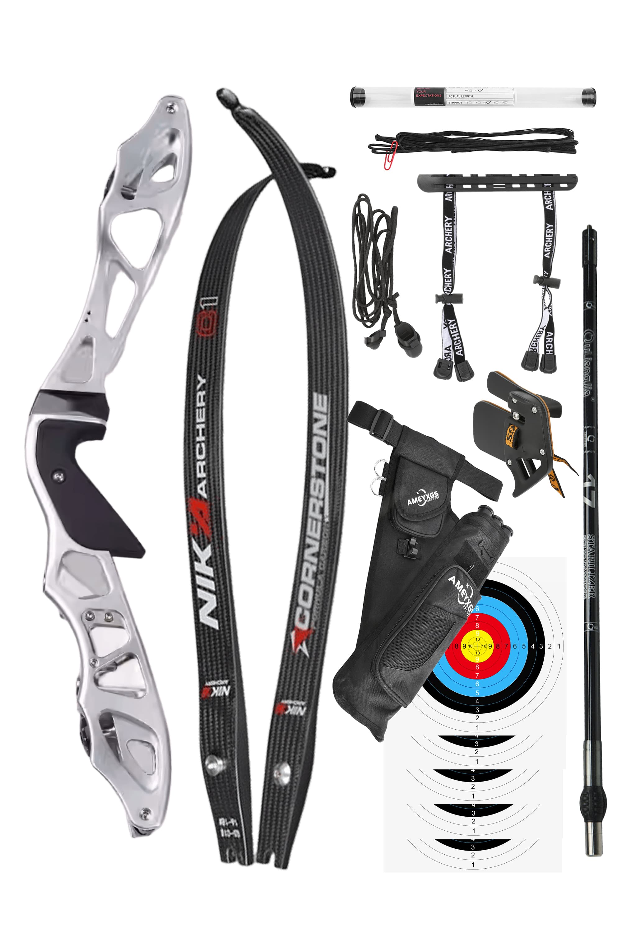 16-56lbs ILF Recurve Bow Kit CHN Riser Carbon Limbs