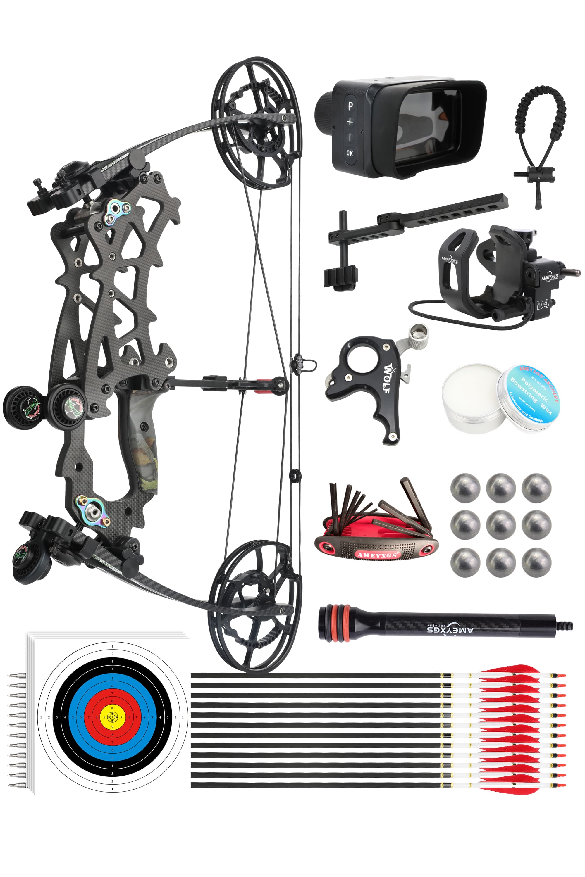 [Copy]Archery 40-70lbs Compound Bow Arrow Kit Target