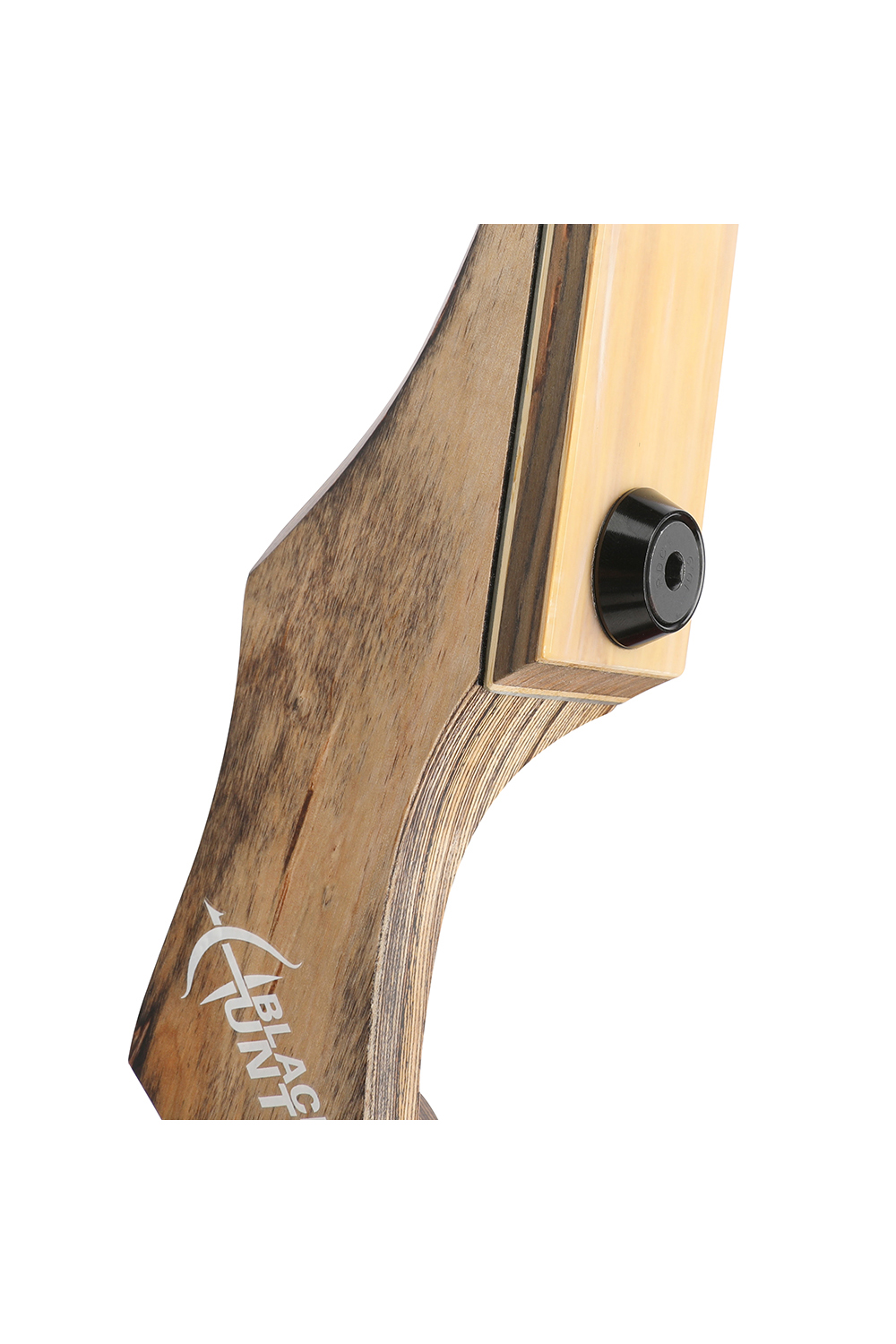 Black Hunter 50-60Lbs RH Wooden Recurve Bow Set for Hunting