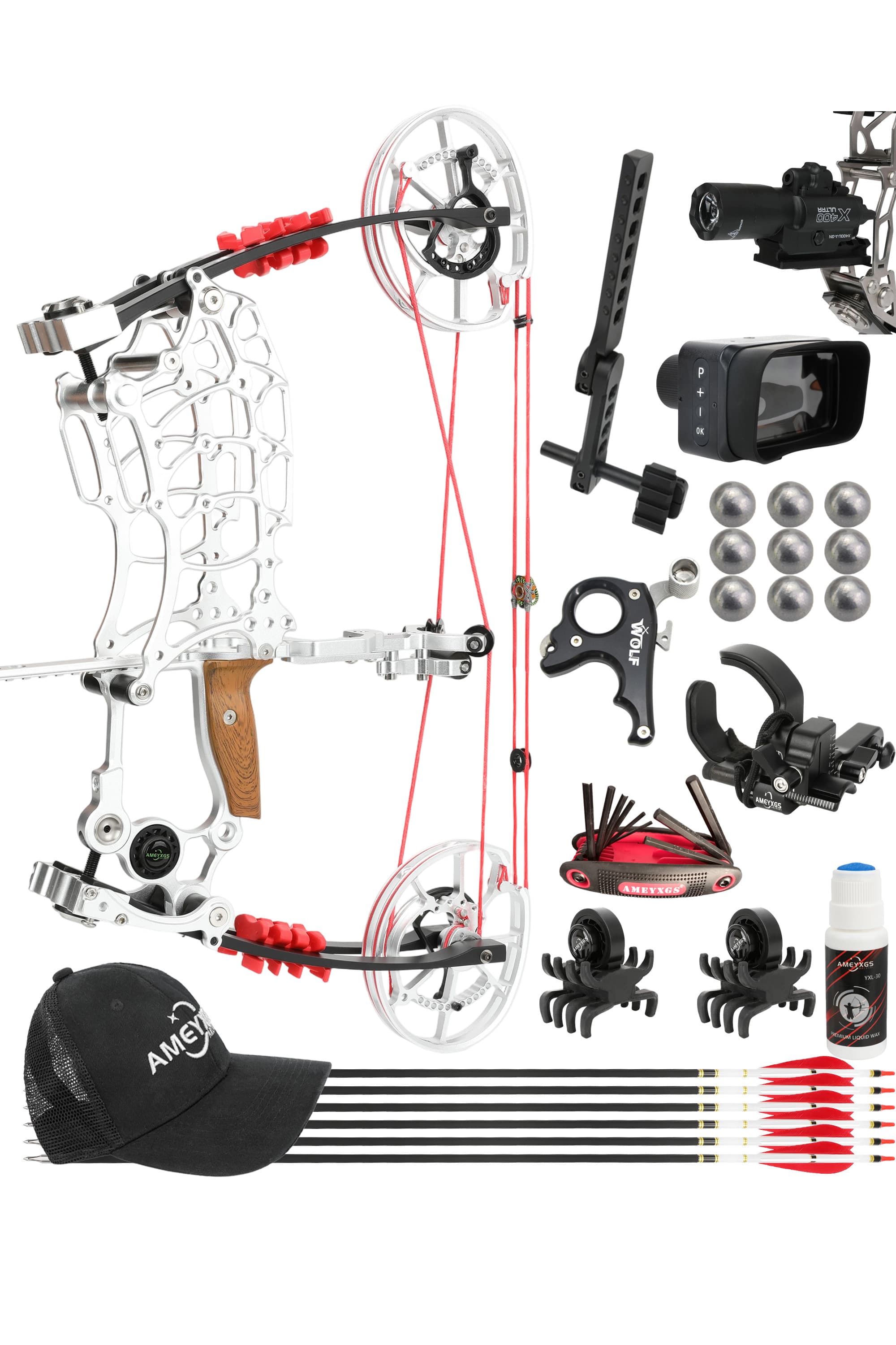 LOKE Dual -use Compound Bow 30-70lbs,Artchery RH LH Shooting