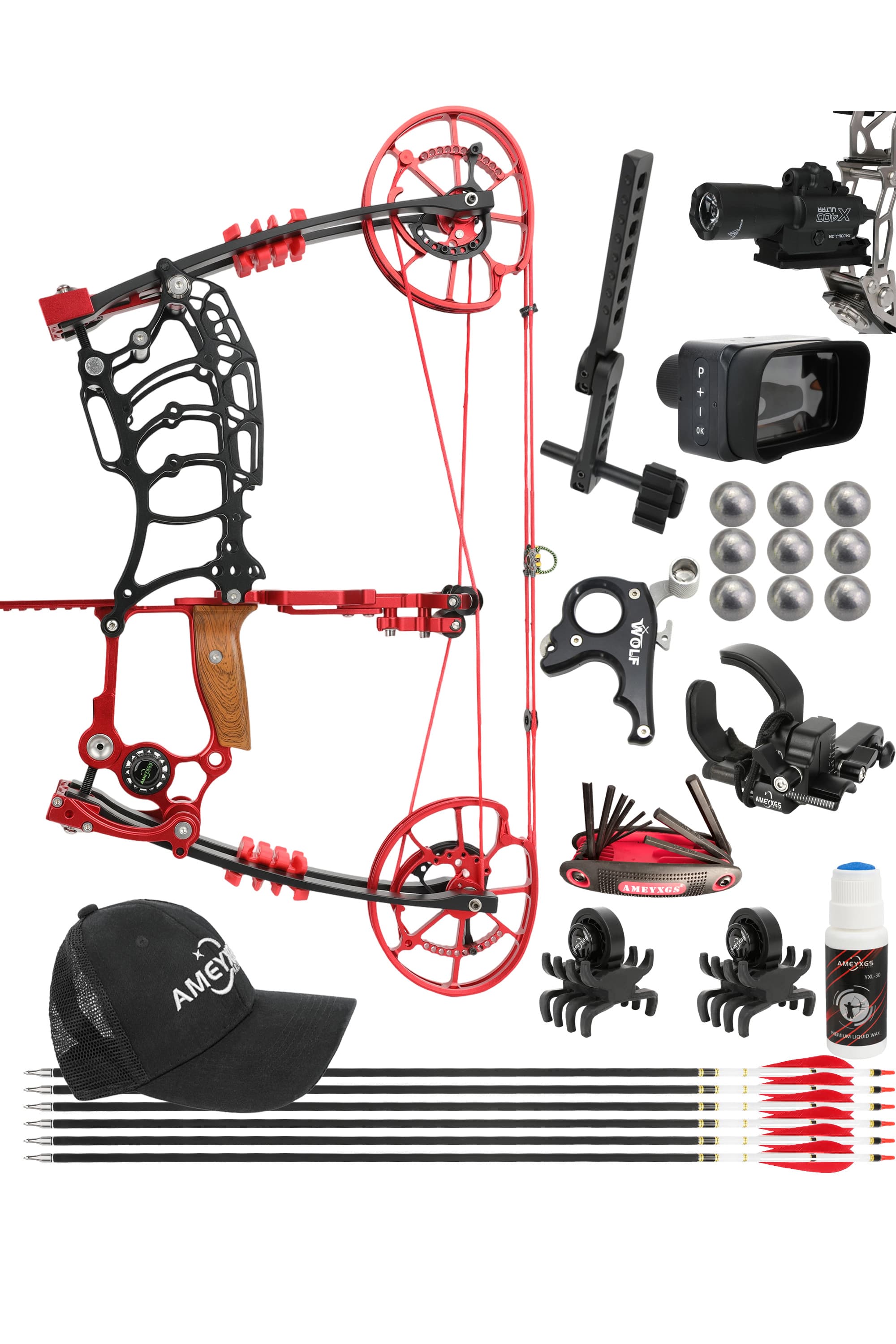 LOKE Dual -use Compound Bow 30-70lbs,Artchery RH LH Shooting