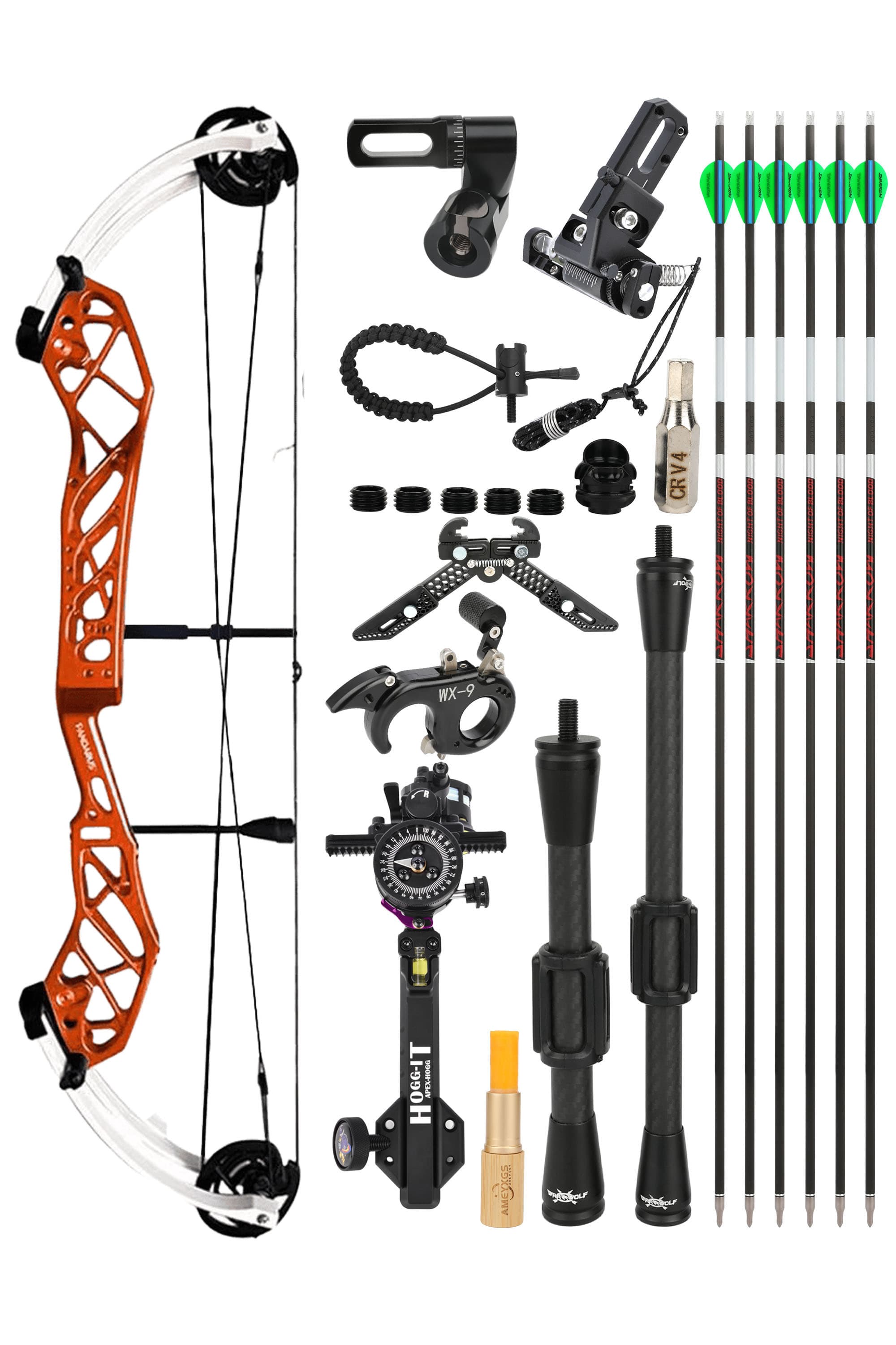 50-60lbs Compound Bow Set IBO 330FPS Archery Target