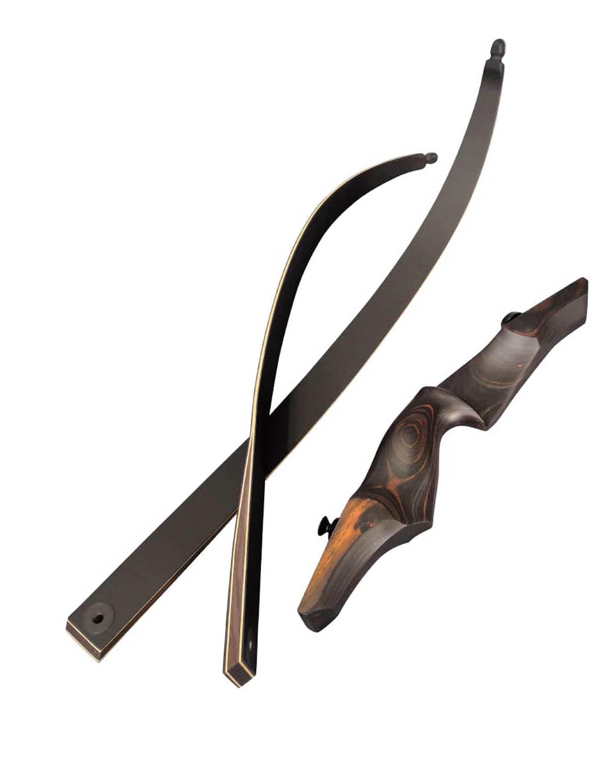 60" Takedown Recurve Bow Wooden Riser 25-60lbs Archery American Hunting