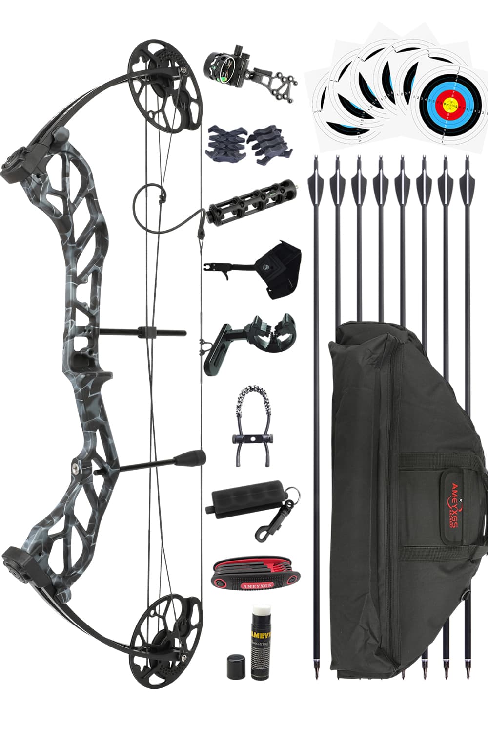 Ameyxgs E8 19-70Lbs Archery Hunting Compound Bow Set-Lokearchery