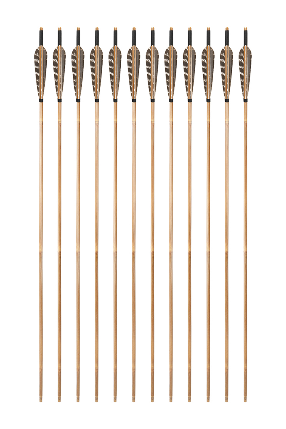 33" Arrow Shaft 5" Snow Bamboo Arrow Shaft for Recurve Bows-Lokearchery