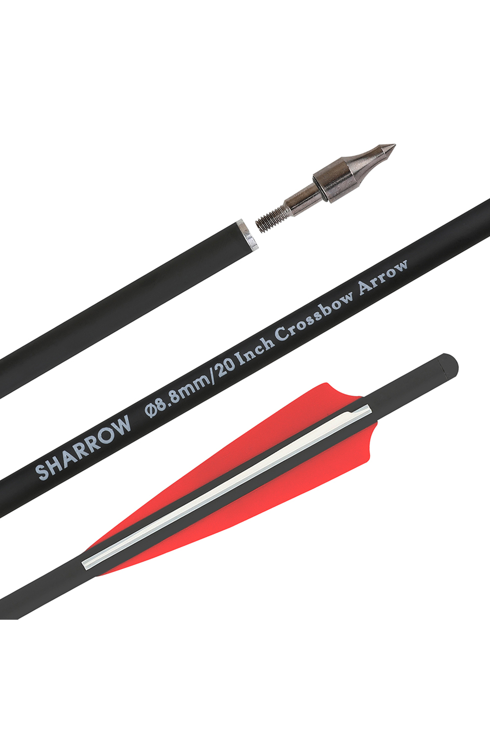 Sharrow 4" Shield Shaped Rubber Feather Crossbow For Hunting-Lokearchery