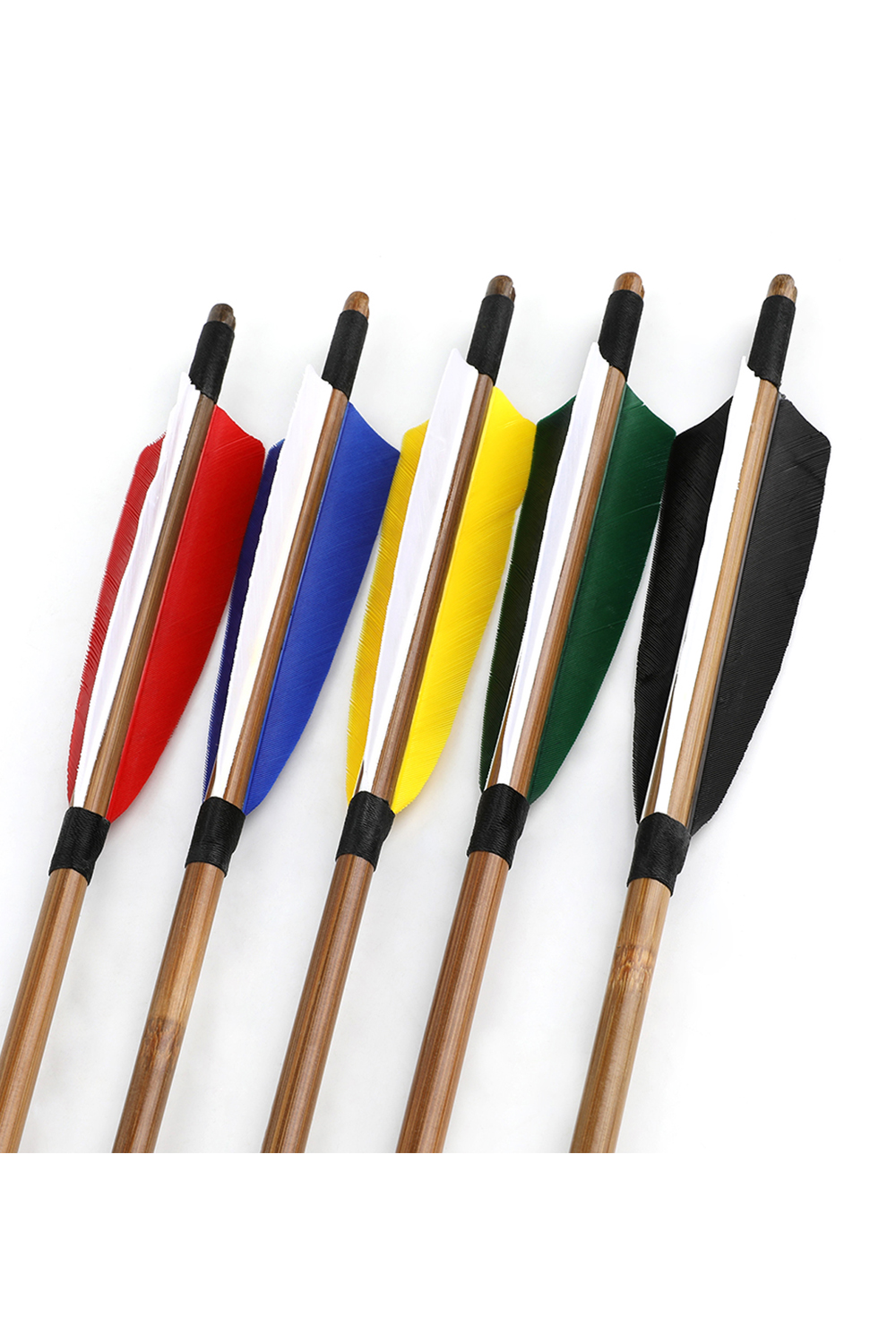 5" Shield Arrow Shaft 8mm Hunting Bamboo Arrows-Lokearchery