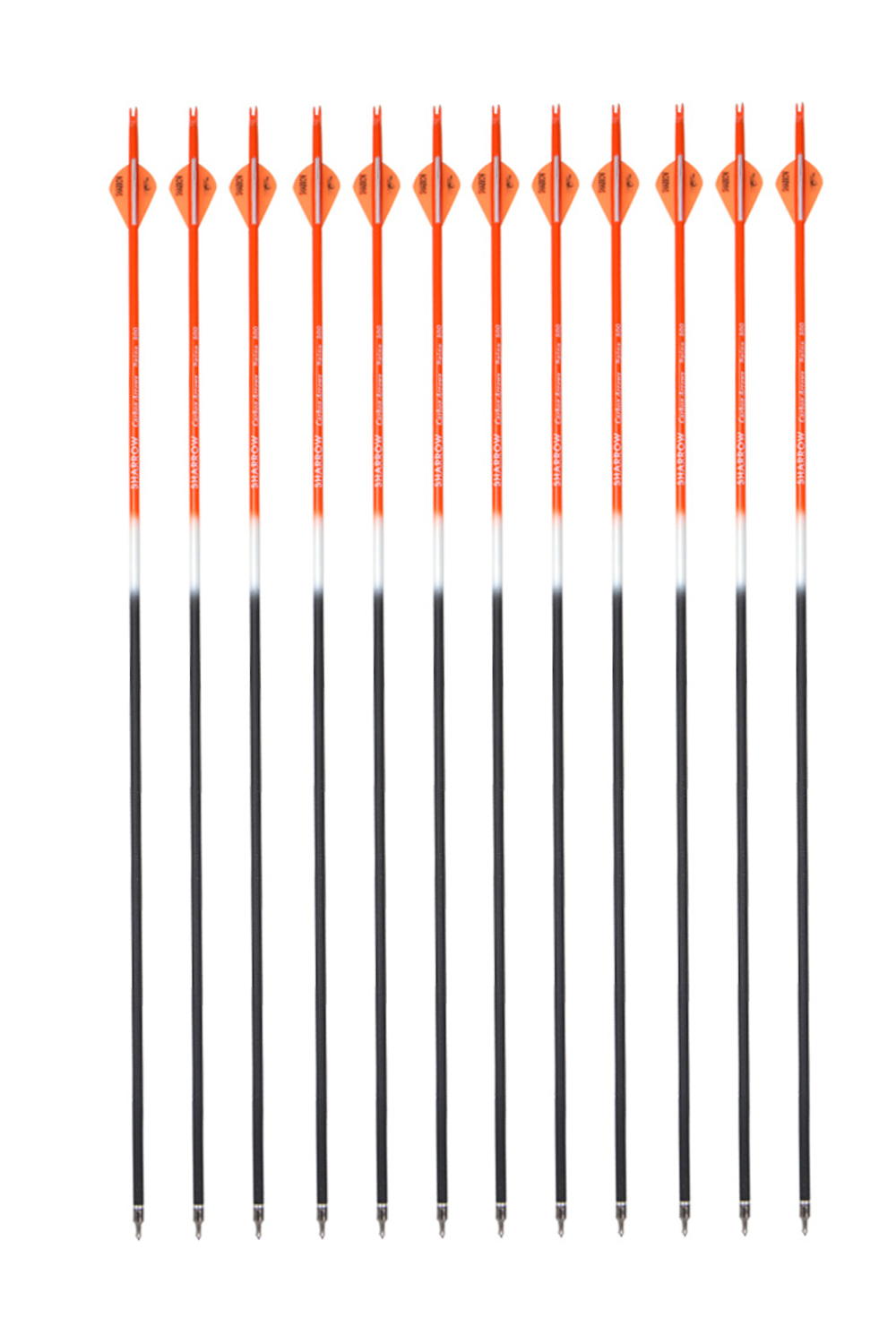 30" Color Mixed Carbon Hunting Arrows 500 Spine-Lokearchery