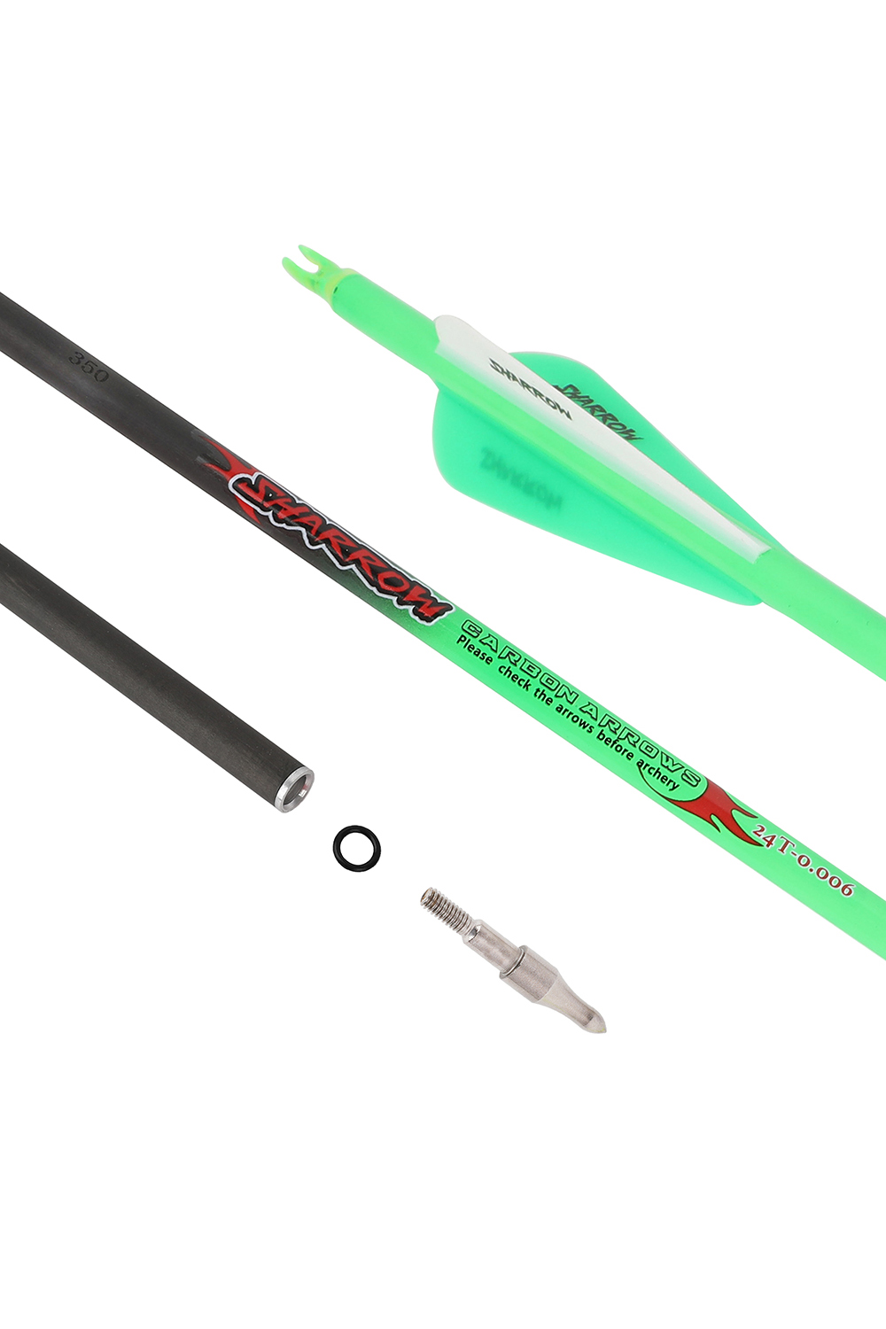 33"Sharrow ID6.2mm Pure Carbon Arrow-Lokearchery