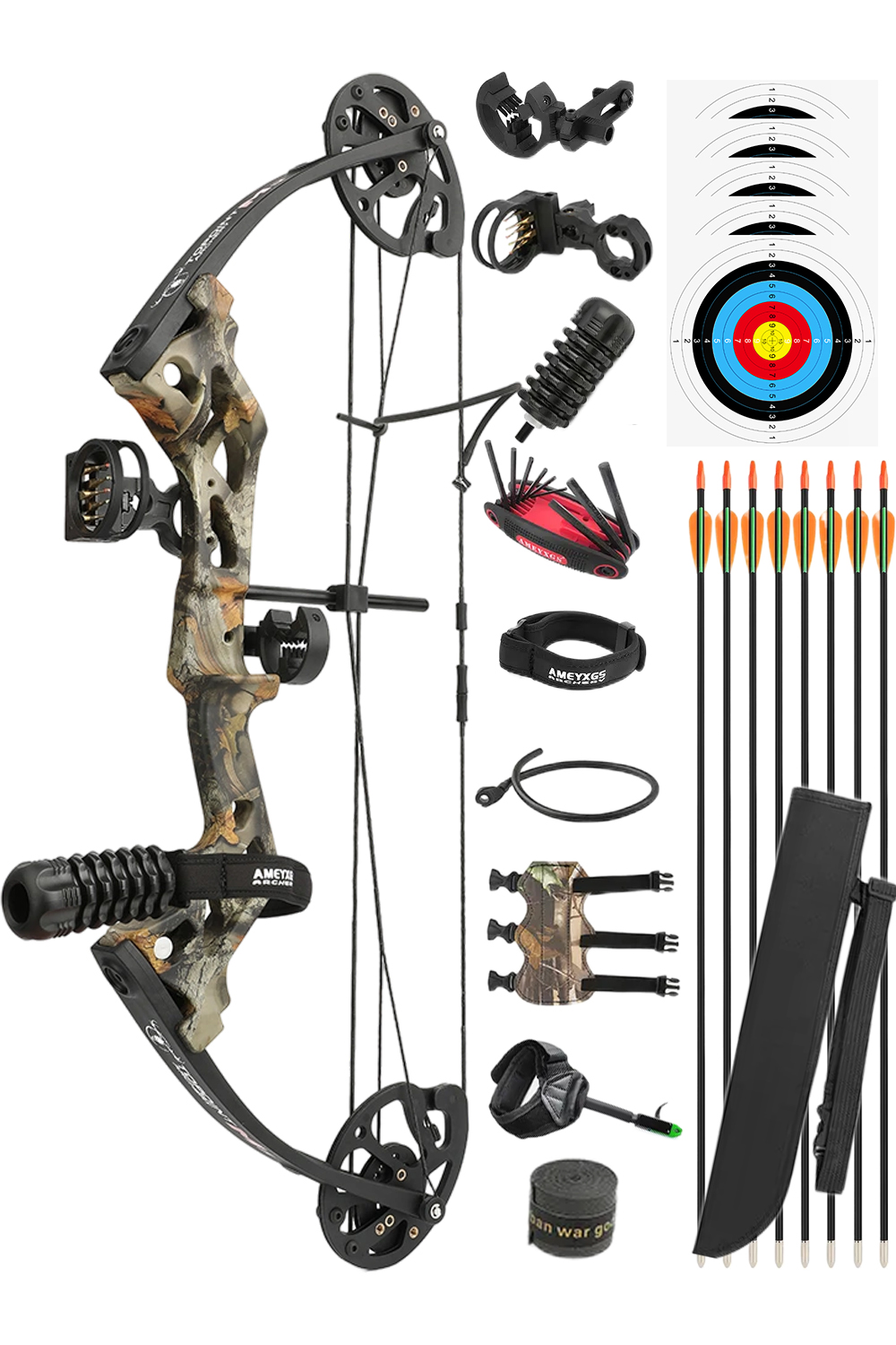 Topoint M3 10-30Lbs Youth Compound Bow-Lokearchery