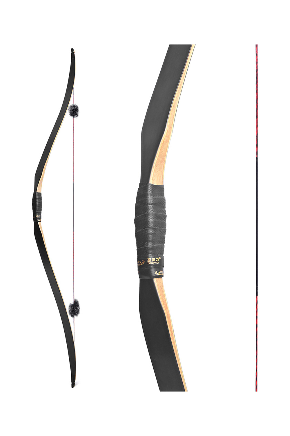 58" One-piece Traditional Hunting Recurve Bow-Lokearchery