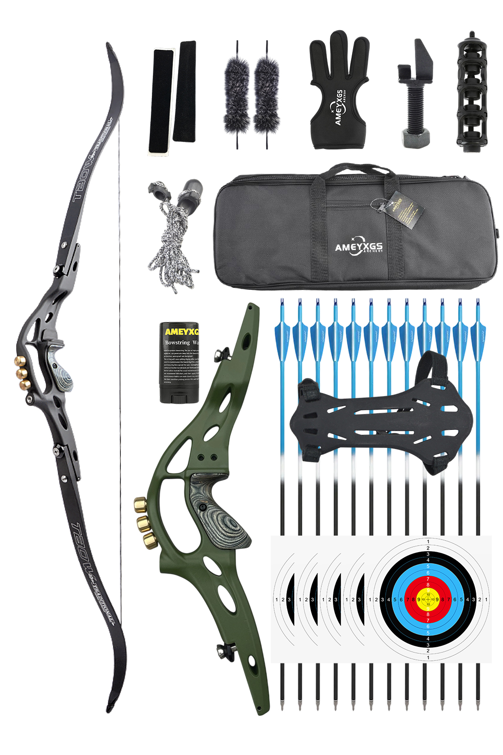  Junxing B1 30-60Lbs ILF Archery Hunting Recurve Bow Set