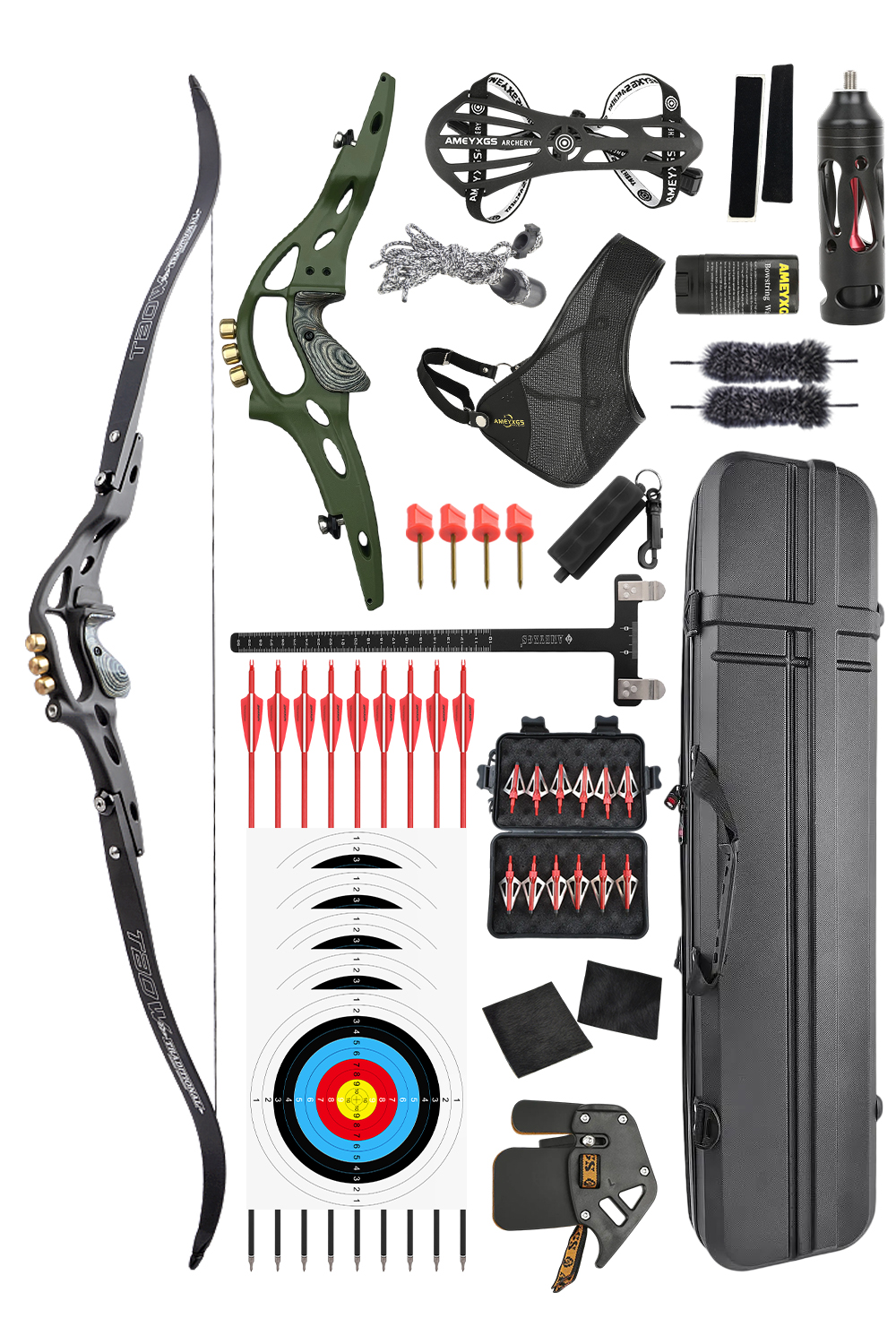 Junxing B1 30-60Lbs Aluminum Alloy Hunting Recurve Bow Set