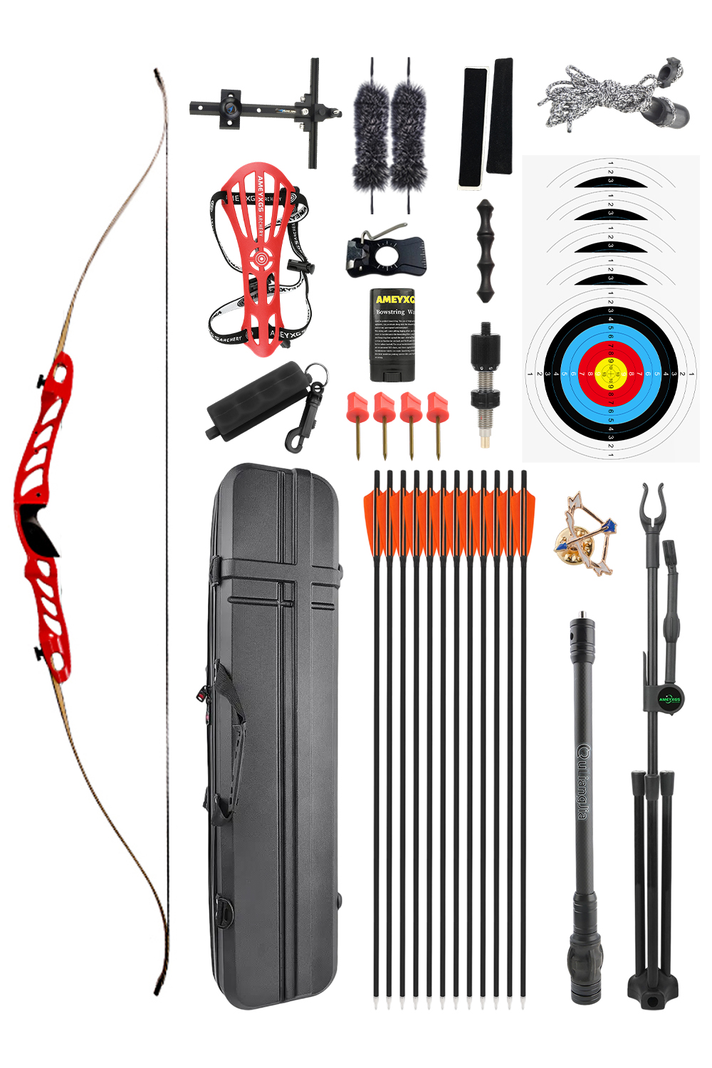 Cupid F1 18-38Lbs Exploration Competition Professional Recurve Bow Set