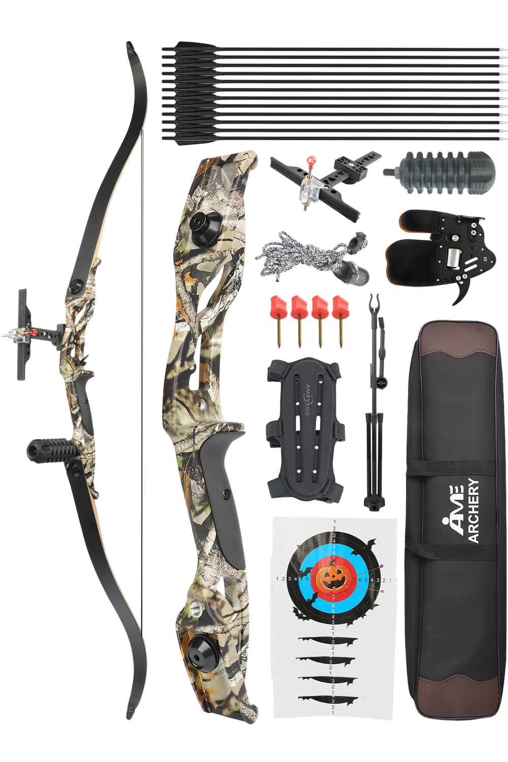 Junxing F179 30-50Lbs 56 inch Archery Hunting Recurve Bow